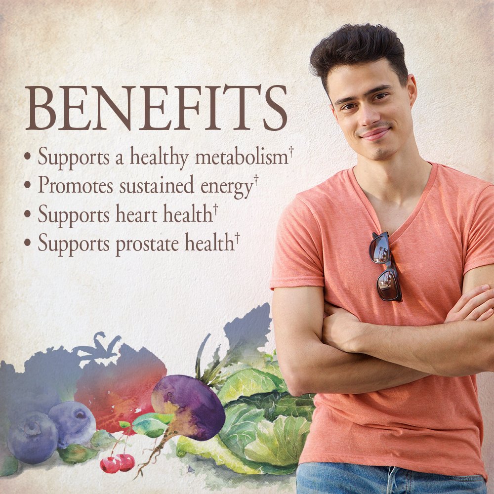 Garden of Life Once Daily Whole Food Multivitamin for Men Caplets, 30 Count