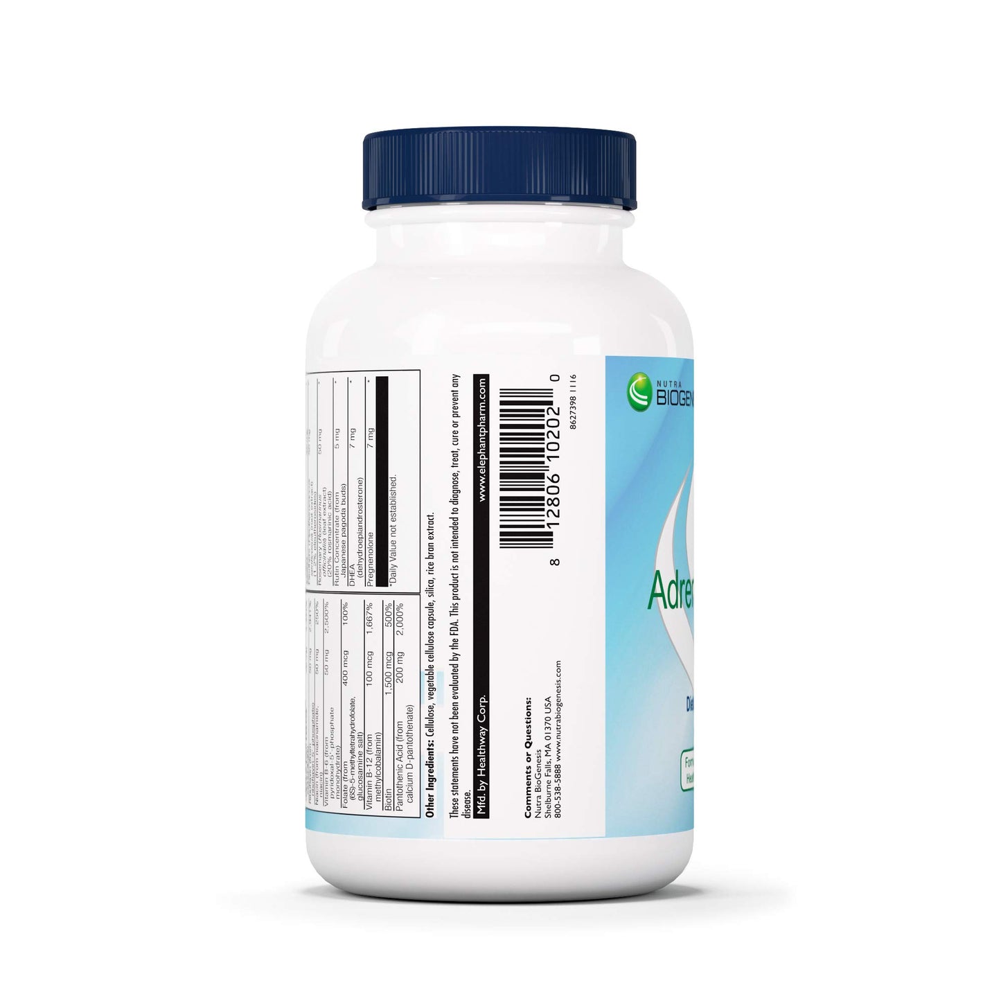 Nutra BioGenesis Adrenal Support Supplement for Women & Men Capsules 60