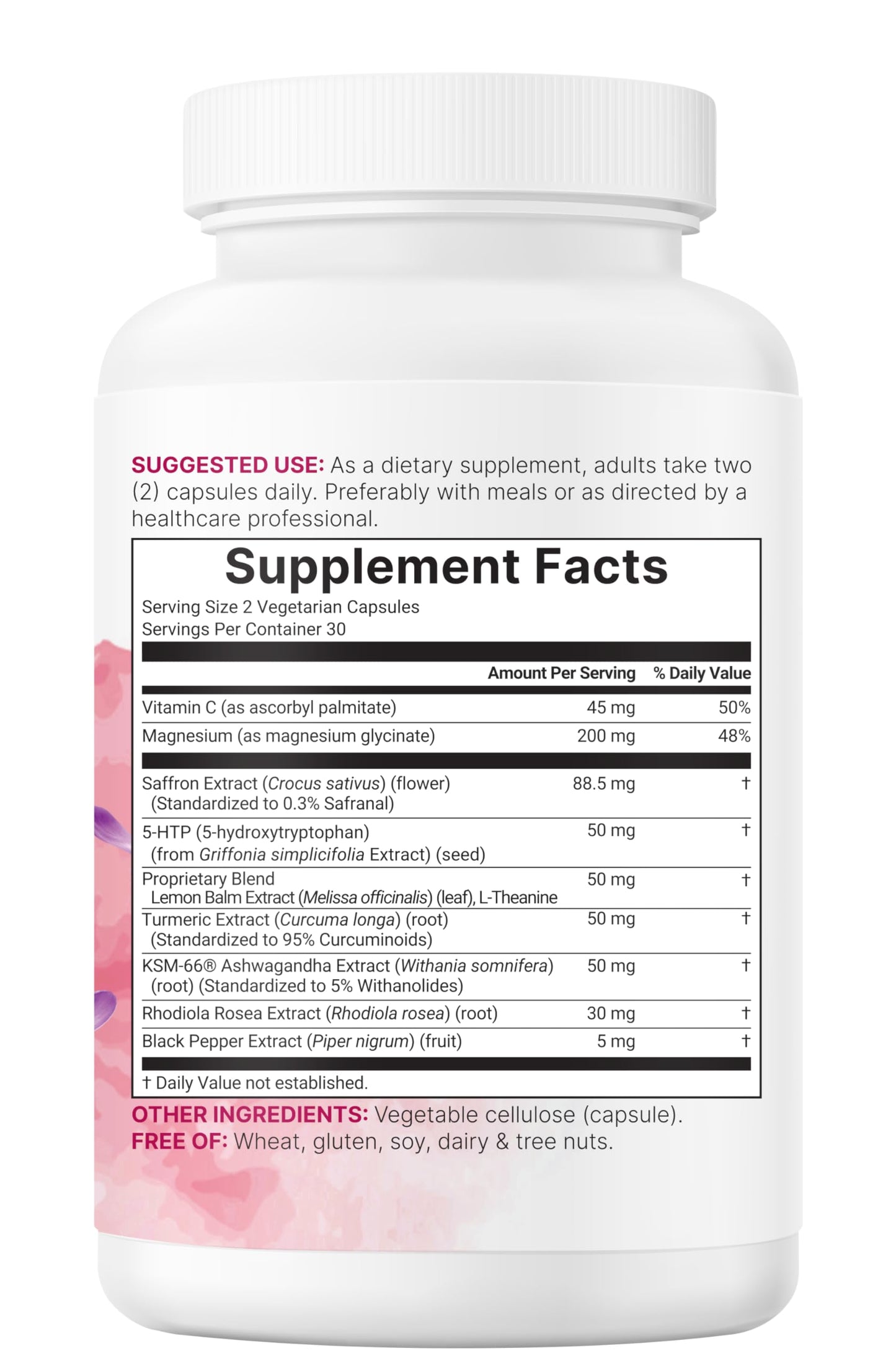 Micro Ingredients Saffron+ Advanced Supplements Capsule 60 Count