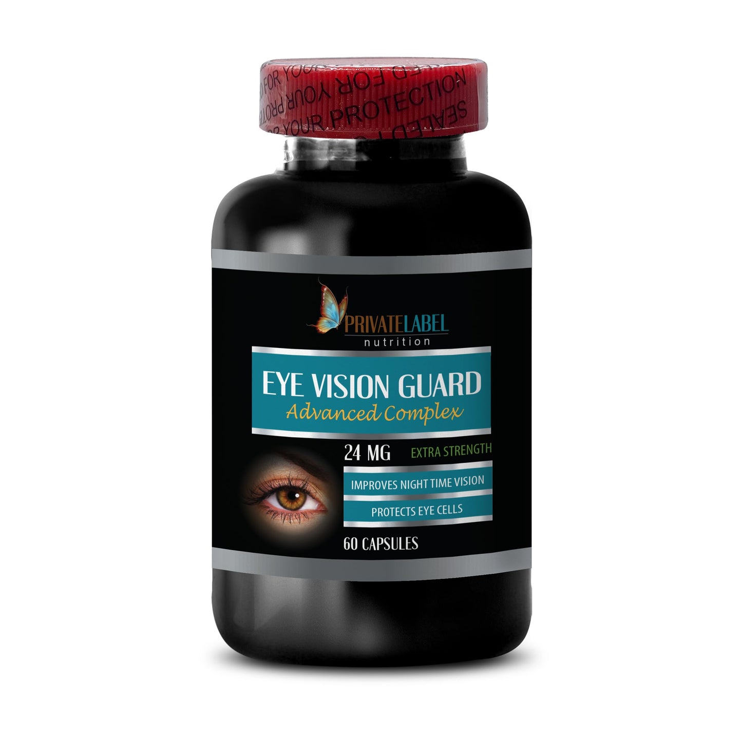 PRIVATE LABEL LLC Vision Vitamins with Lutein Eye Vision Guard 24 MG Advanced Complex 60 Capsules