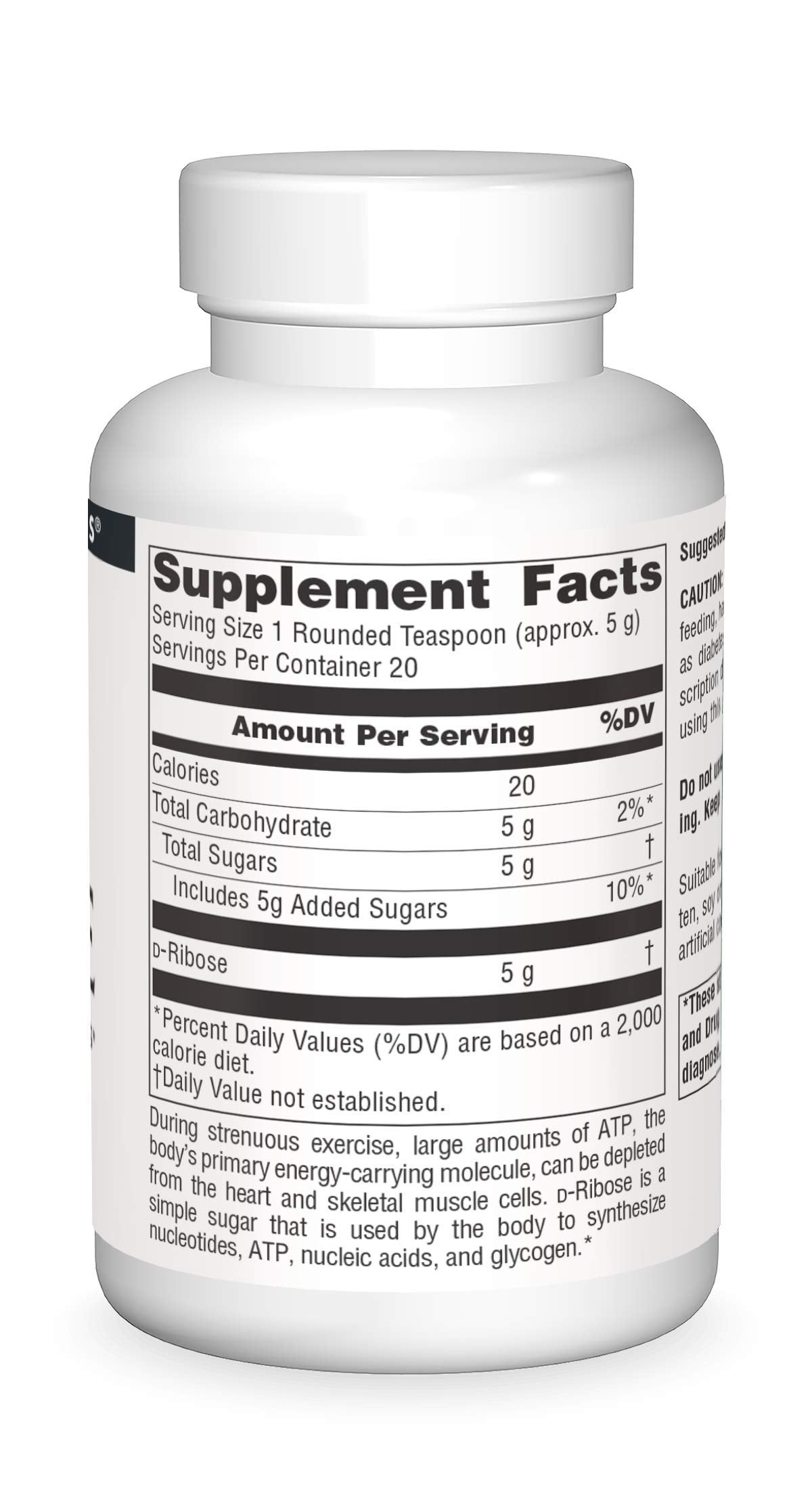 Source Naturals D-Ribose Powder 3.53 oz
