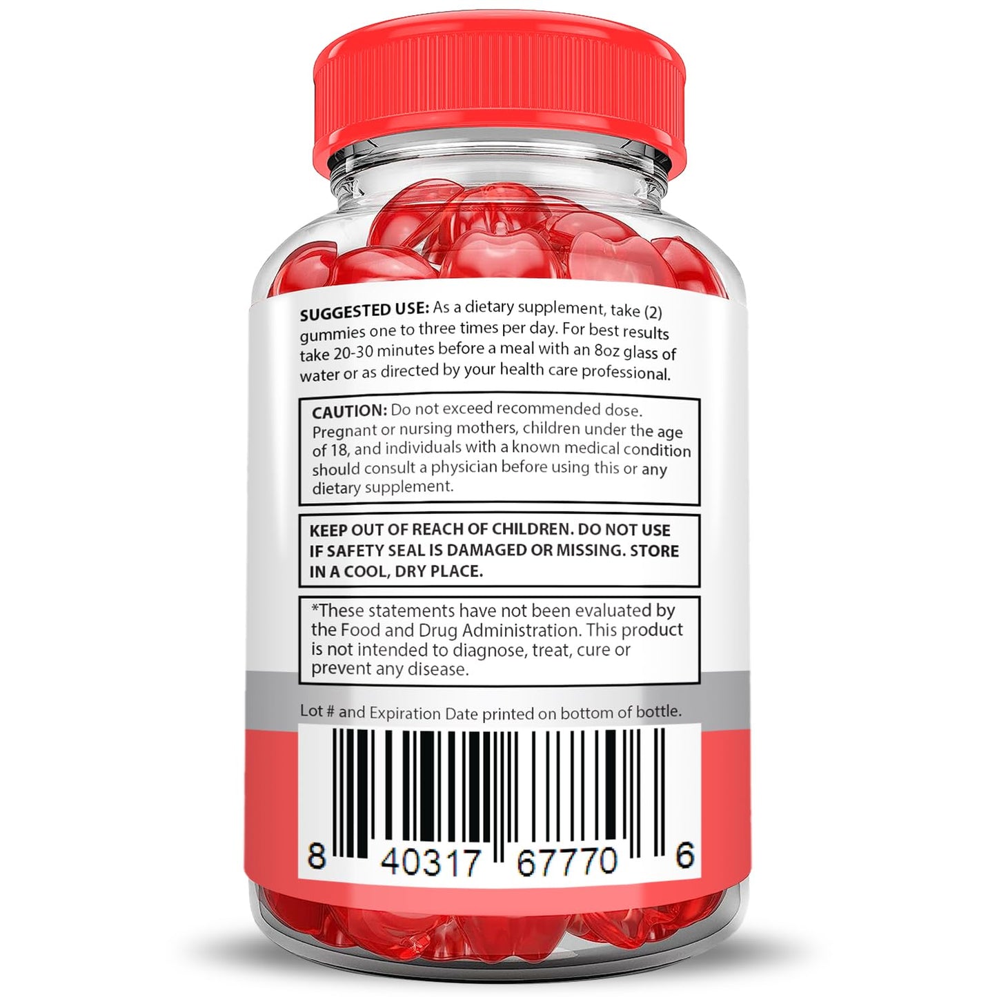 Justified Laboratories Keto Bits ACV Gummies Extreme 2000MG, 120 Gummies