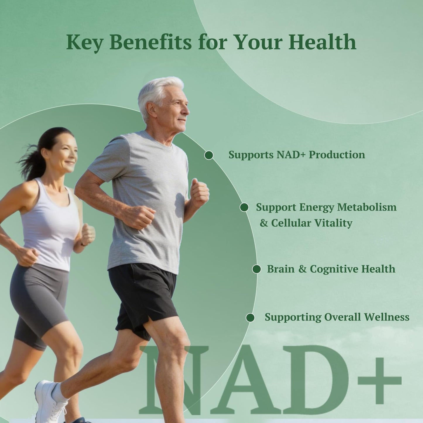 LAVANOVA NAD+ NMN Supplement 500mg with Nicotinamide Mononucleotide and Resveratrol Capsule, 60 Capsules