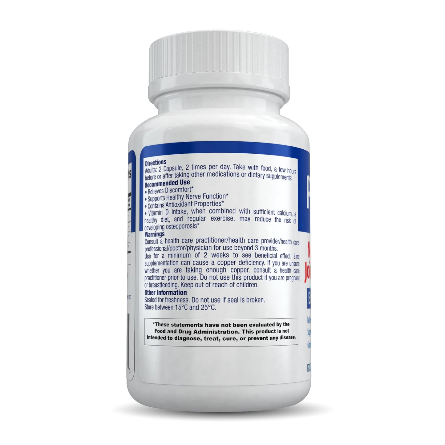 Pamidrol Extra Strength Nerve and Joint Support Capsules 120 Capsules