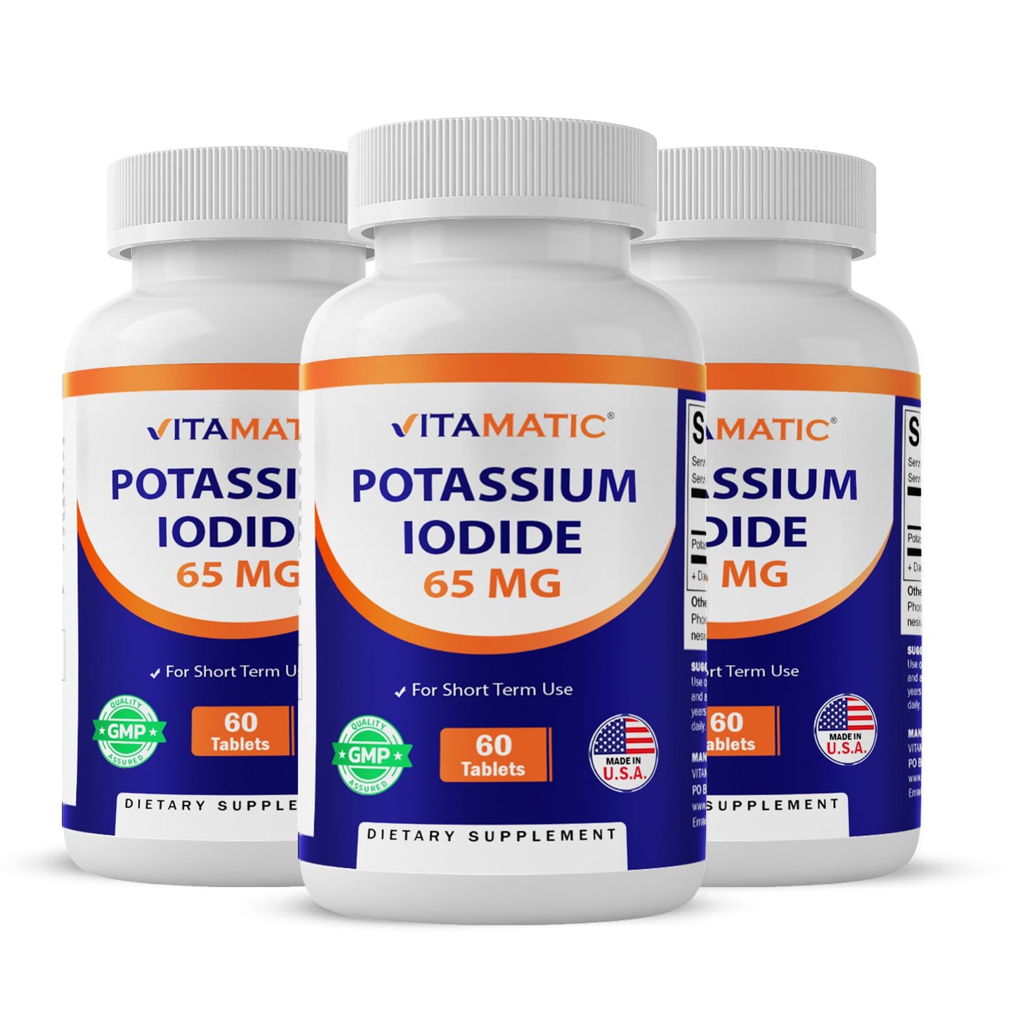 Vitamatic Potassium Iodide 65 mg per Serving Tablet, 180 Count