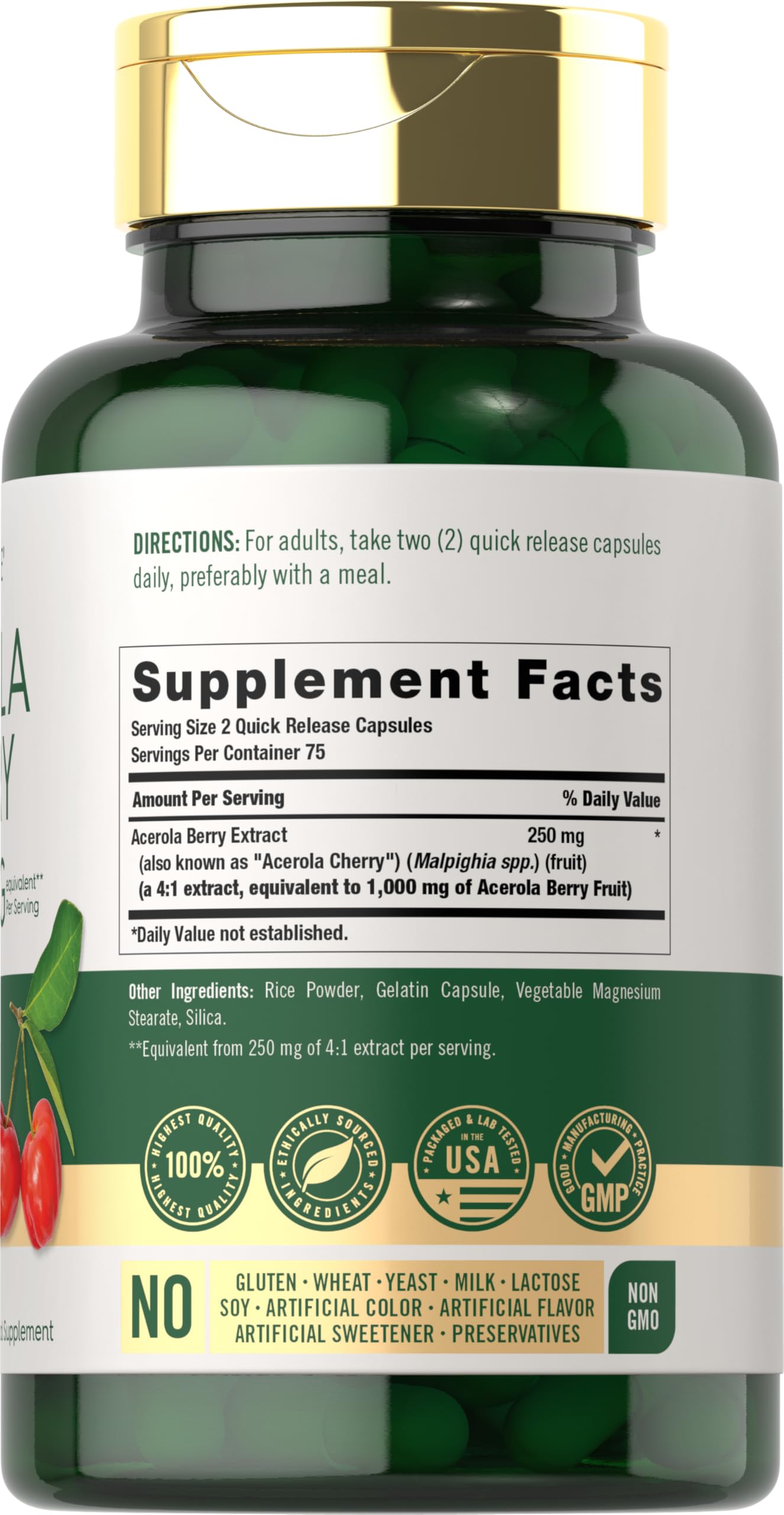 Carlyle Acerola Cherry Capsule 150 Count