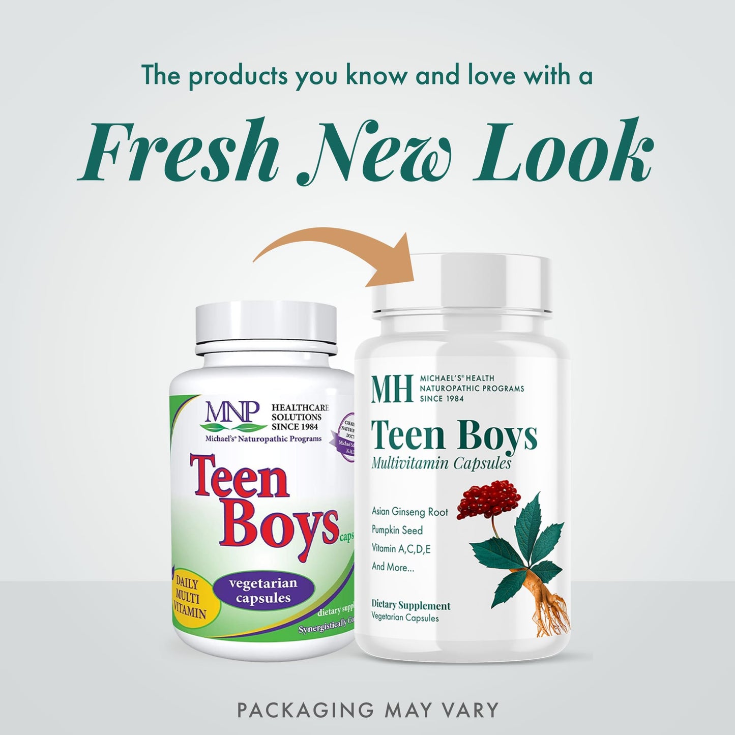 Michael's Health Naturopathic Programs Teen Boys Daily Multivitamin Supplement Capsule 120 Count