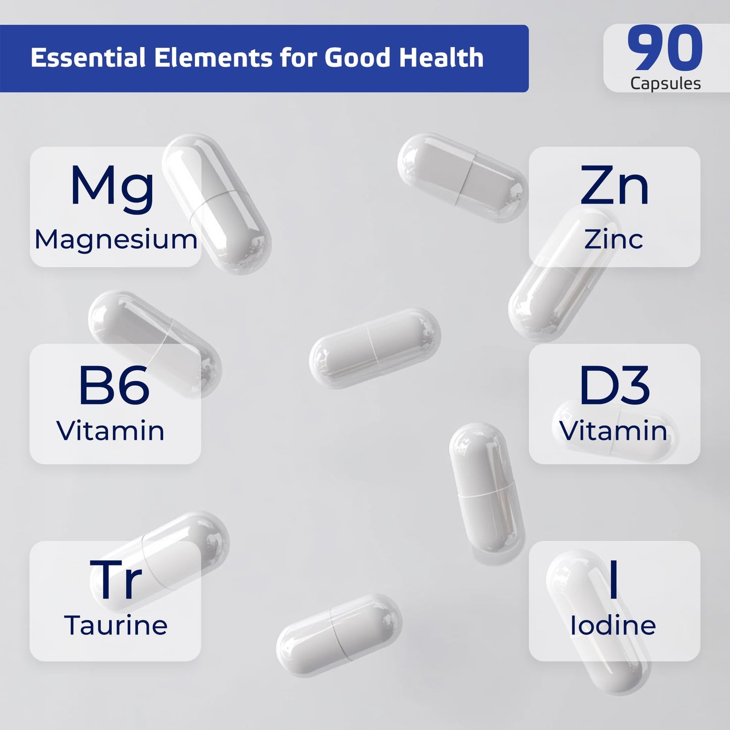 TIVA Nutraceutics Magnesium Glycinate Capsules, 90 Count