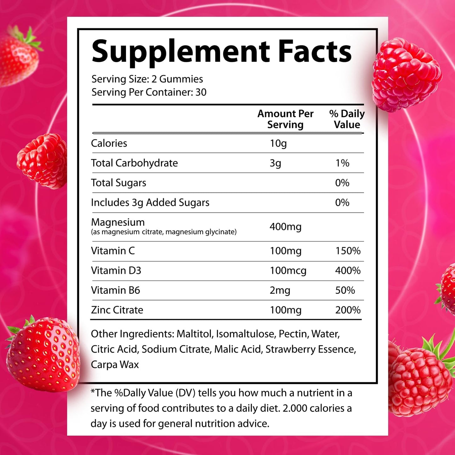 nagummar Magnesium Glycinate 400mg Gummies, 60 Count