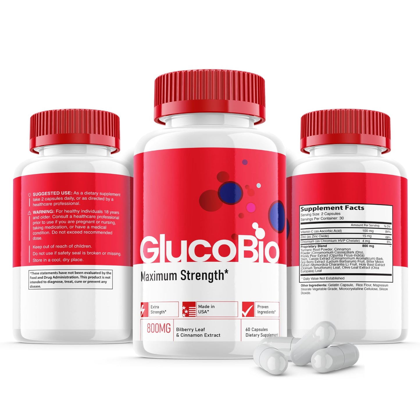 Purvia Gluco Bio Capsules 300 Capsules