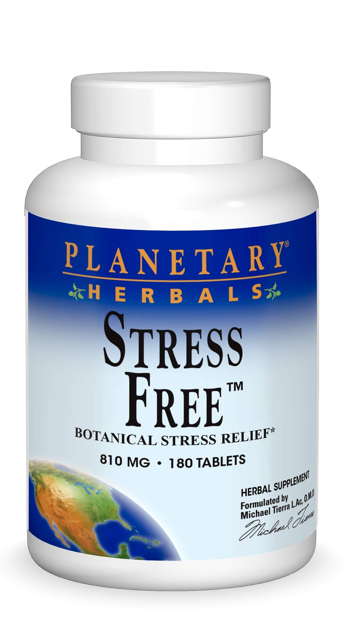Planetary Herbals Stress Free Botanical Stress Relief* 815 mg 180 Tablets