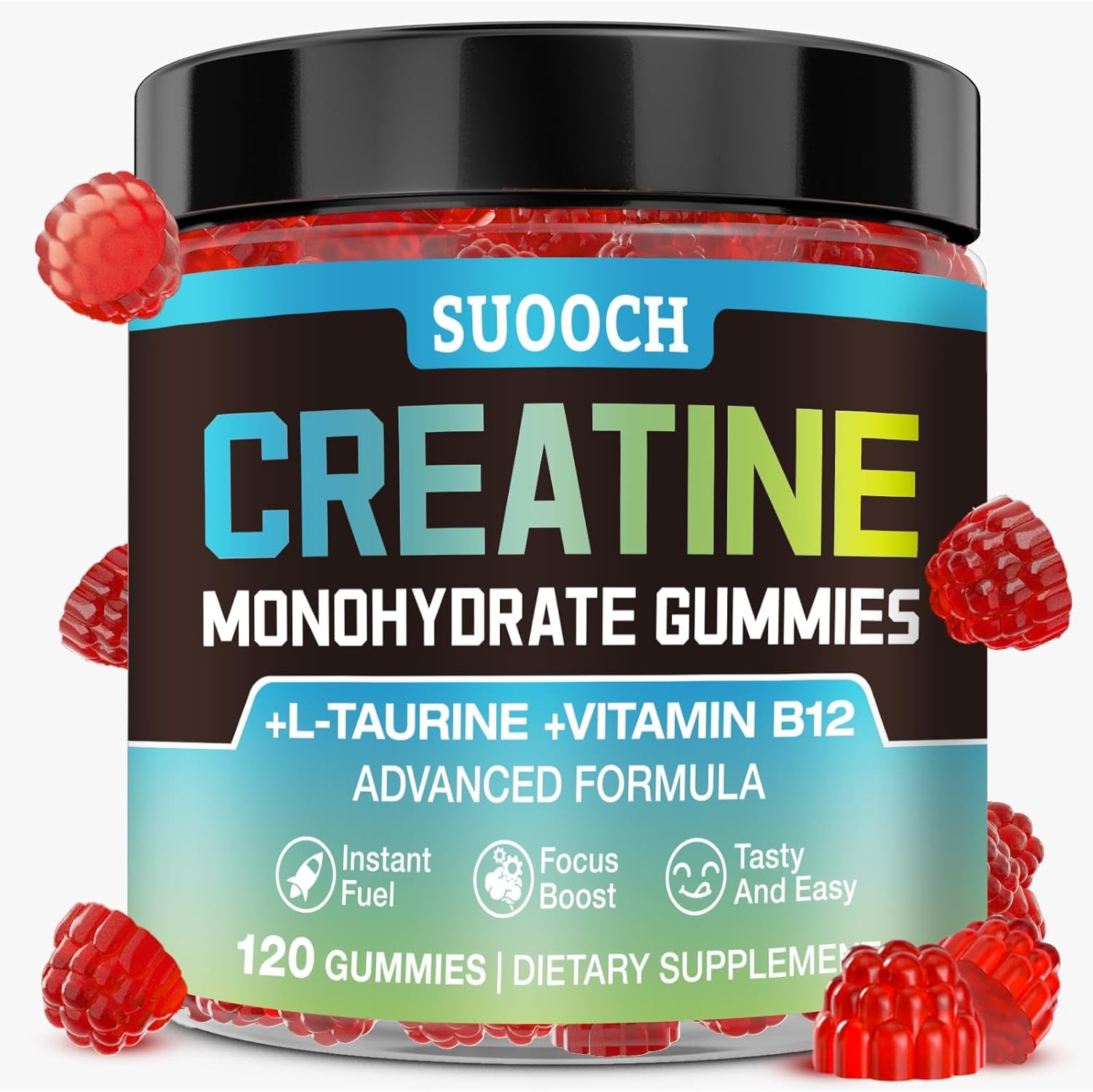 SUOOCH Creatine Gummies, 120 Count