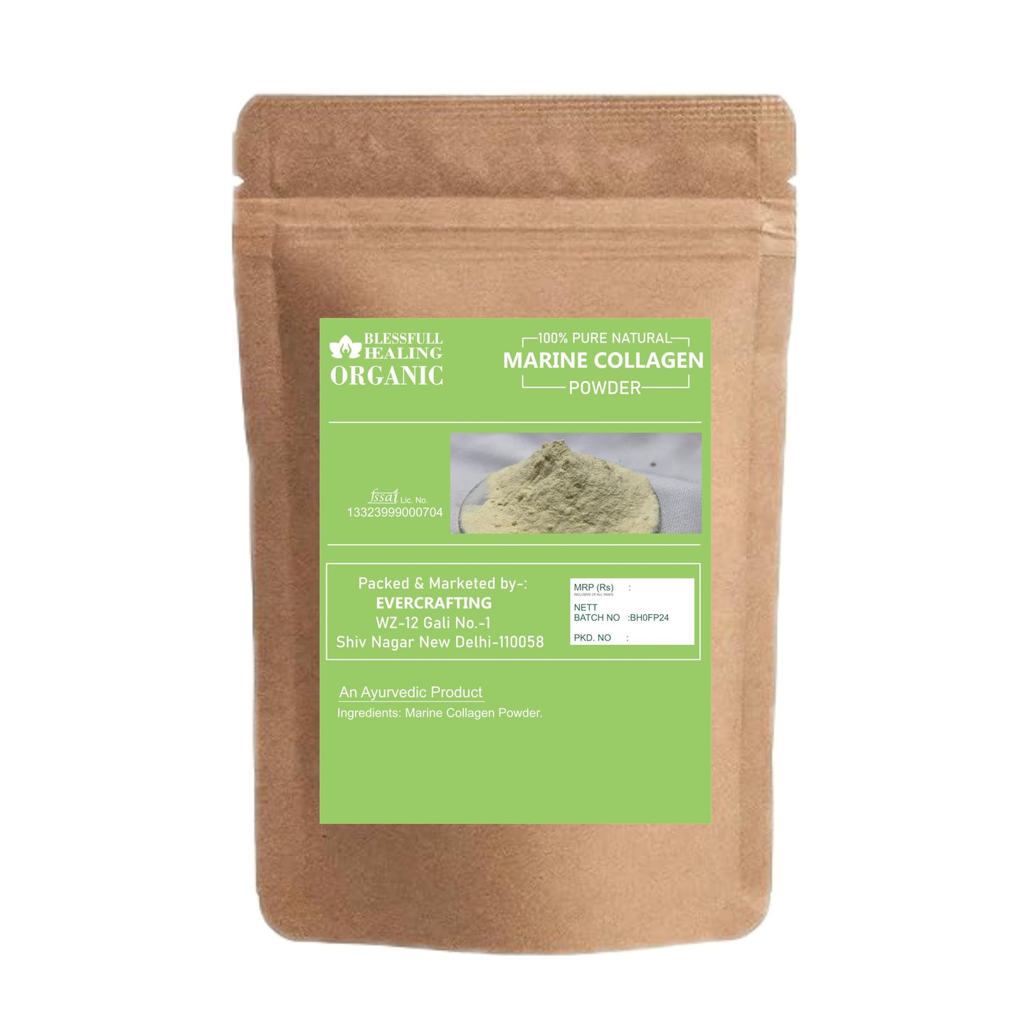 Blessfull Healing Organic Marine Collagen Powder 300 Gram