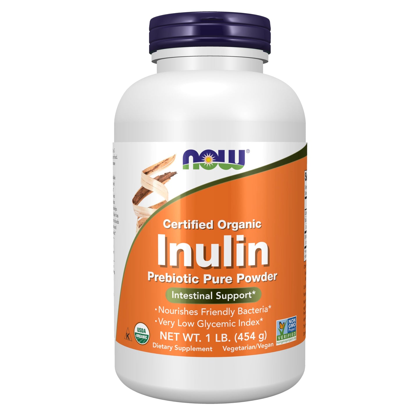 NOW Foods Inulin Prebiotic Pure Powder, 16 oz