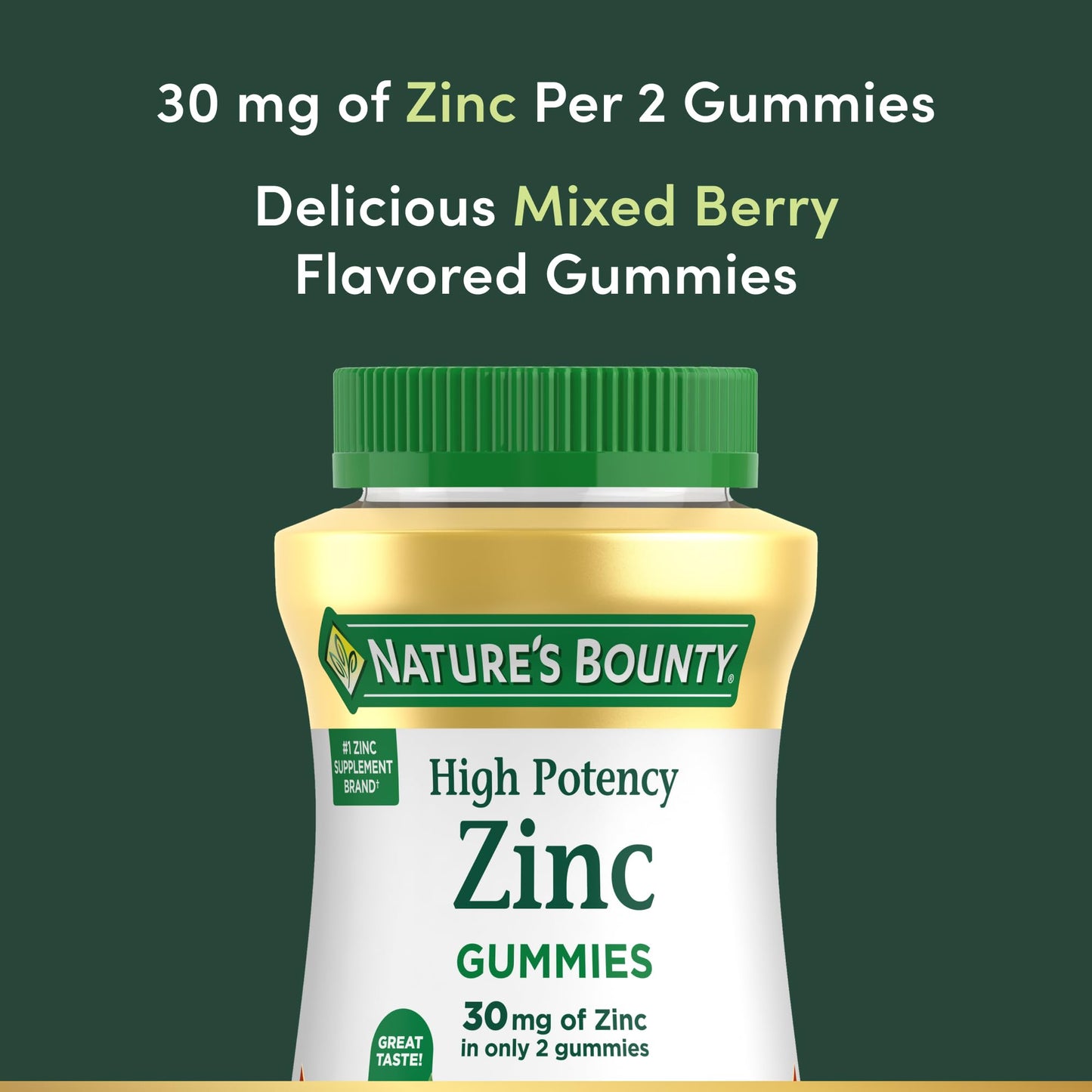 Nature's Bounty Zinc Gummies, 120 Count
