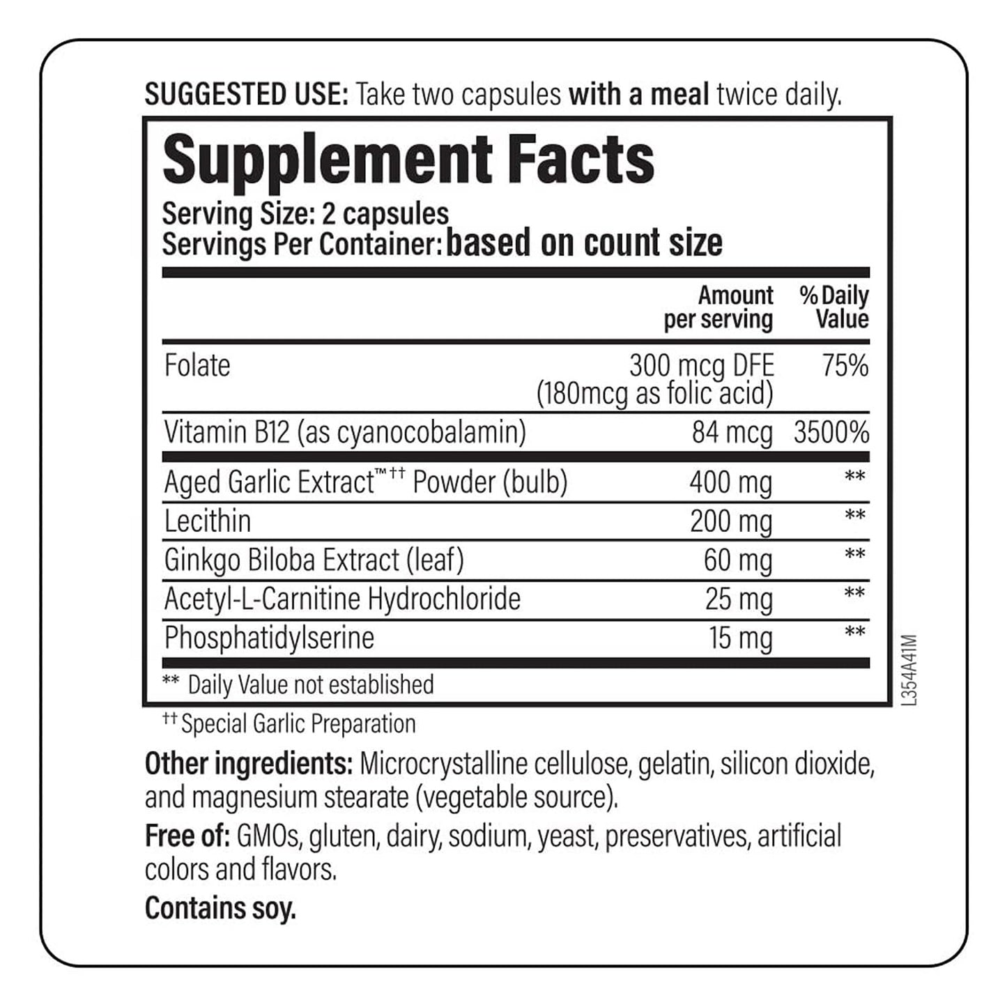 Kyolic Neuro-Logic Specialty Series for Memory, Learning & Sharpness 120 Capsules