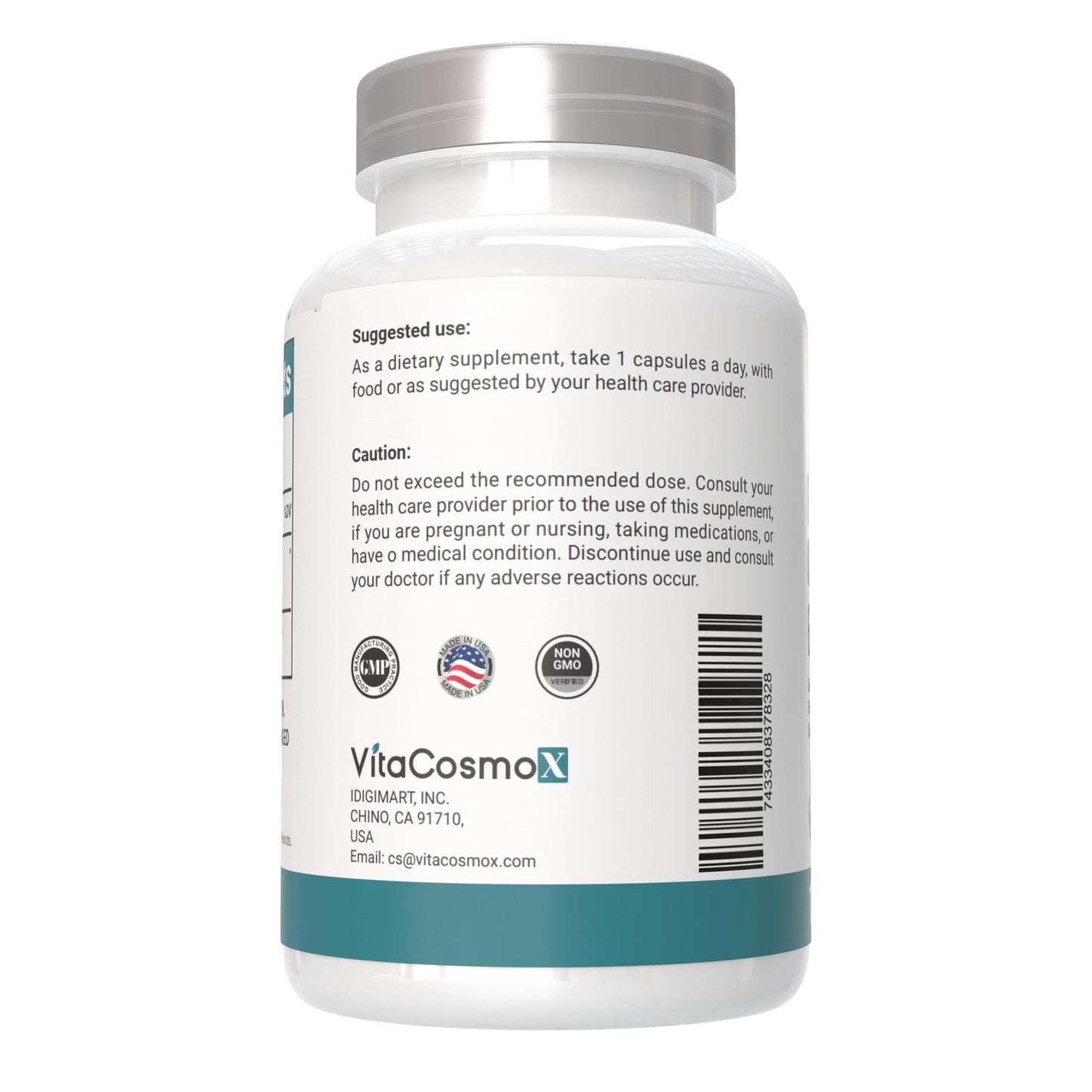 VitaCosmoX Resveratrol Supplements Capsules 120 Count