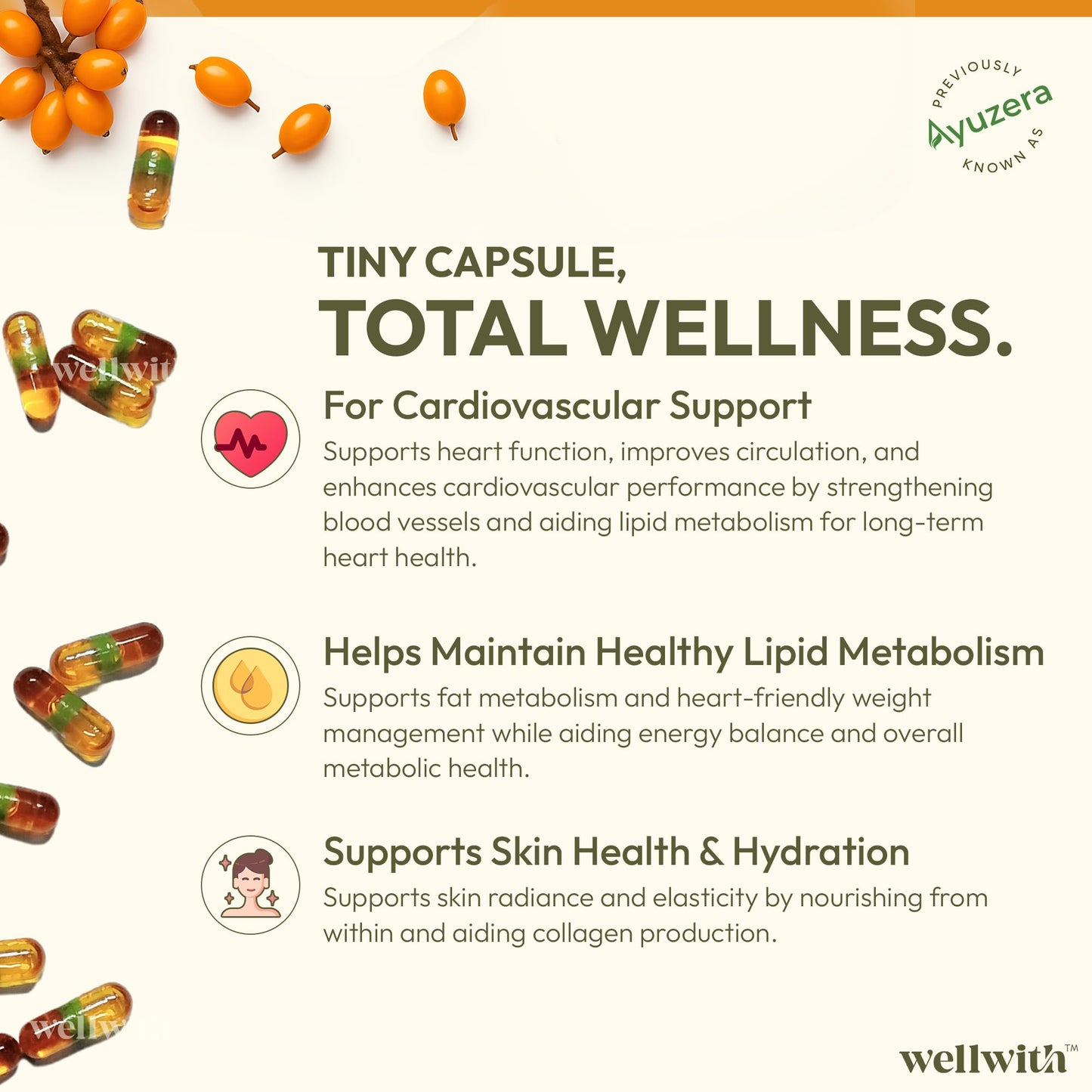 Wellwith Himalayan Sea Buckthorn Berry Oil 90 Softgels