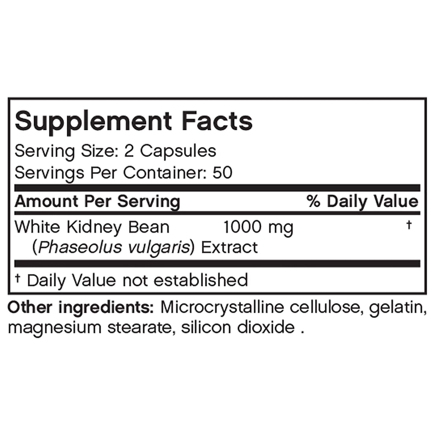Futurebiotics White Kidney Bean Extract Capsule 100