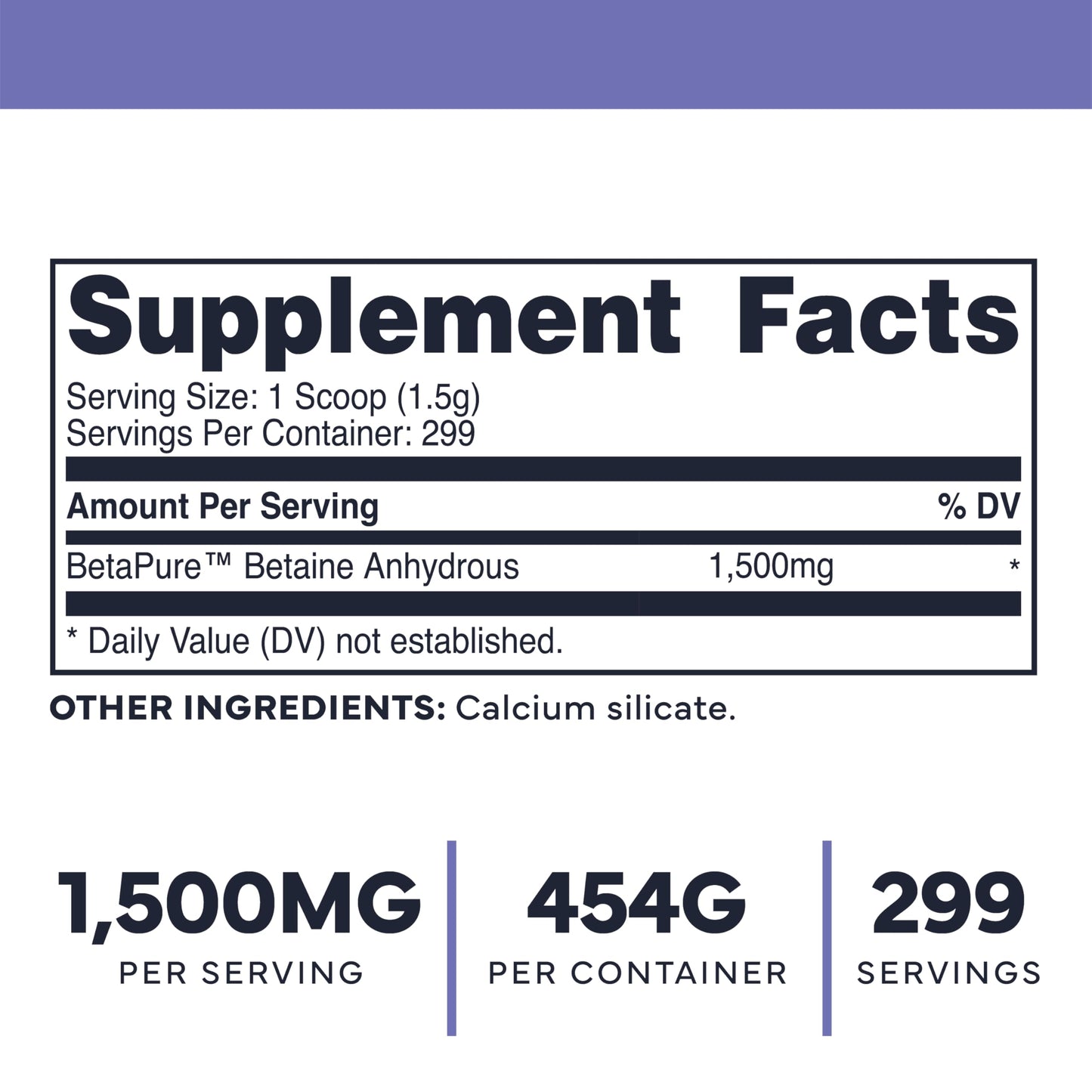 Type Zero Betaine Anhydrous Powder, 16.2 oz