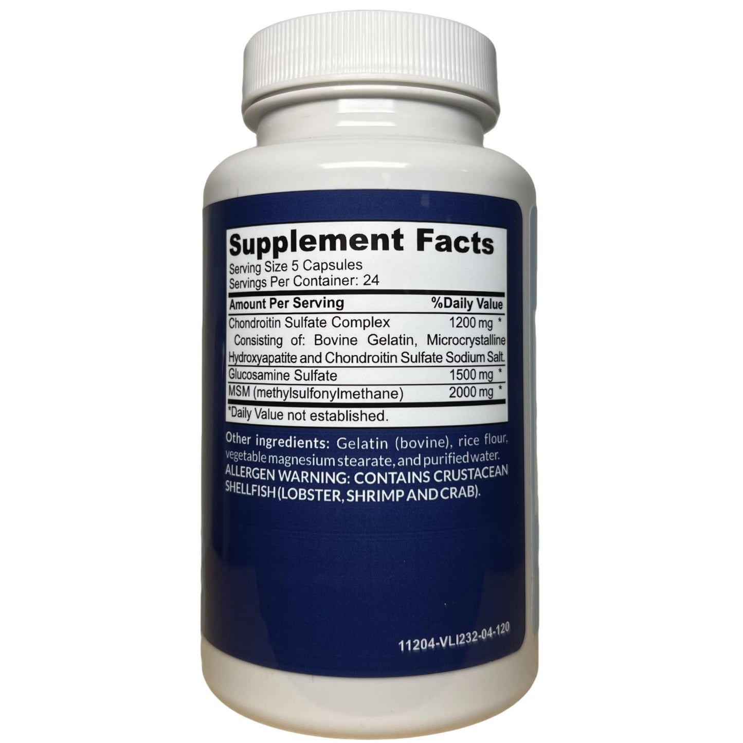 ORTHO-VITAMIN Joint Matrix, Glucosamine Chondroitin MSM Complex, 120 Capsules