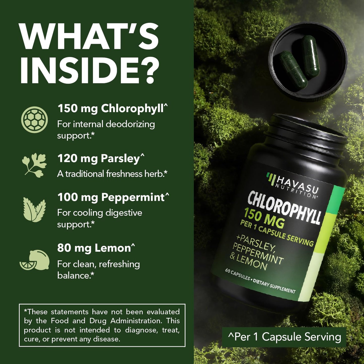 HAVASU NUTRITION Chlorophyll Capsule 60 Count