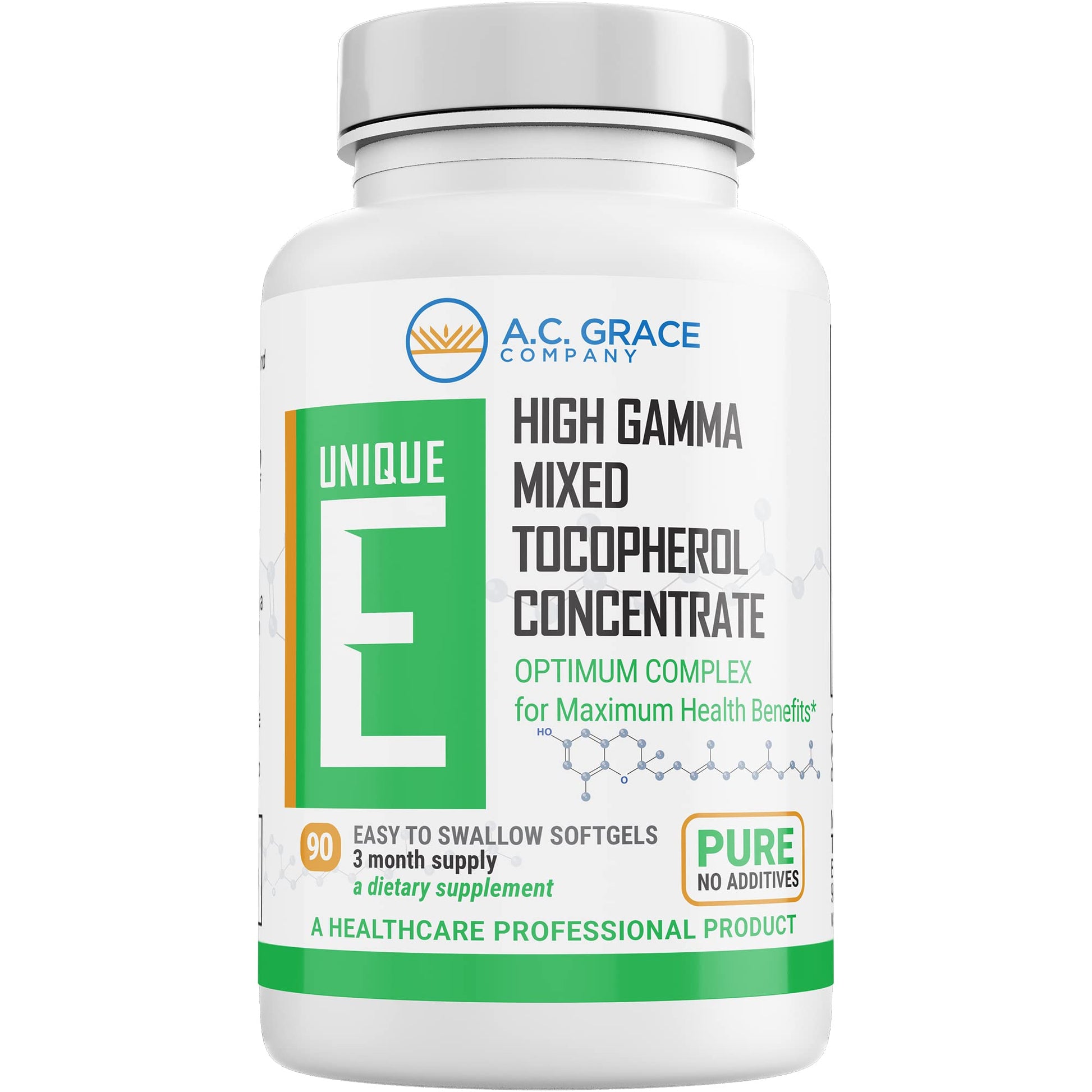 UNIQUE E Mixed Tocopherols Concentrate Softgels, 90 Count