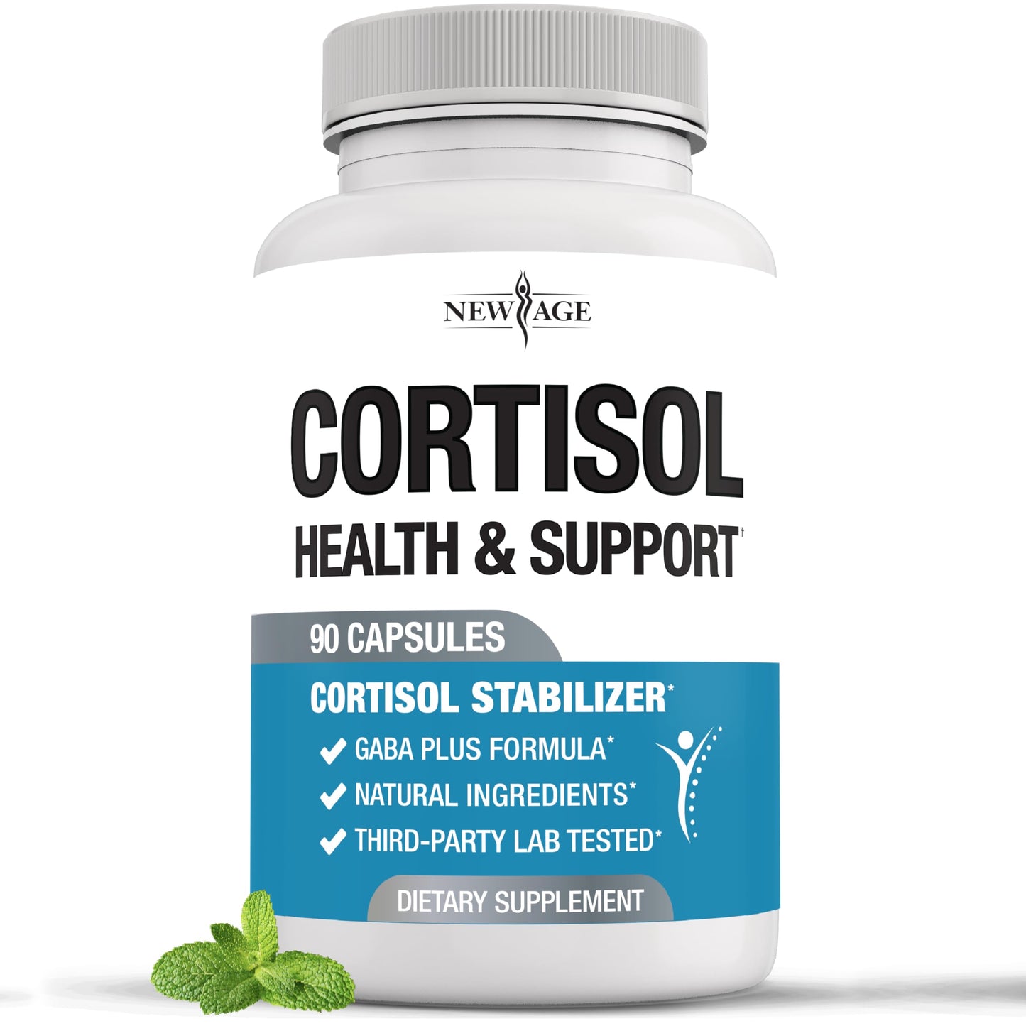 NEW AGE Cortisol Supplement for Women - Cortisol Detox Manager Reducer Capsules 90 Count