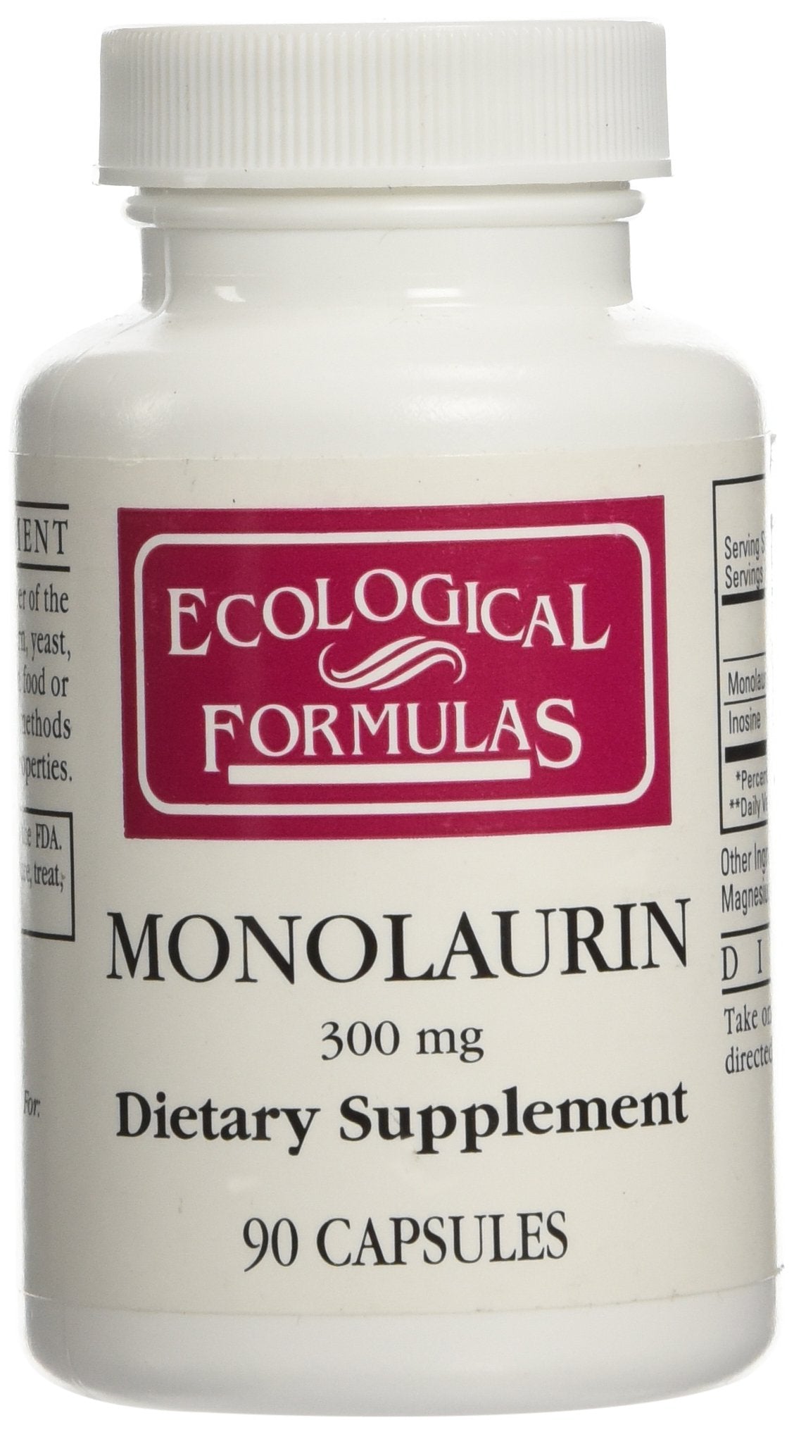 Ecological Formulas Monolaurin Capsule 90 Count