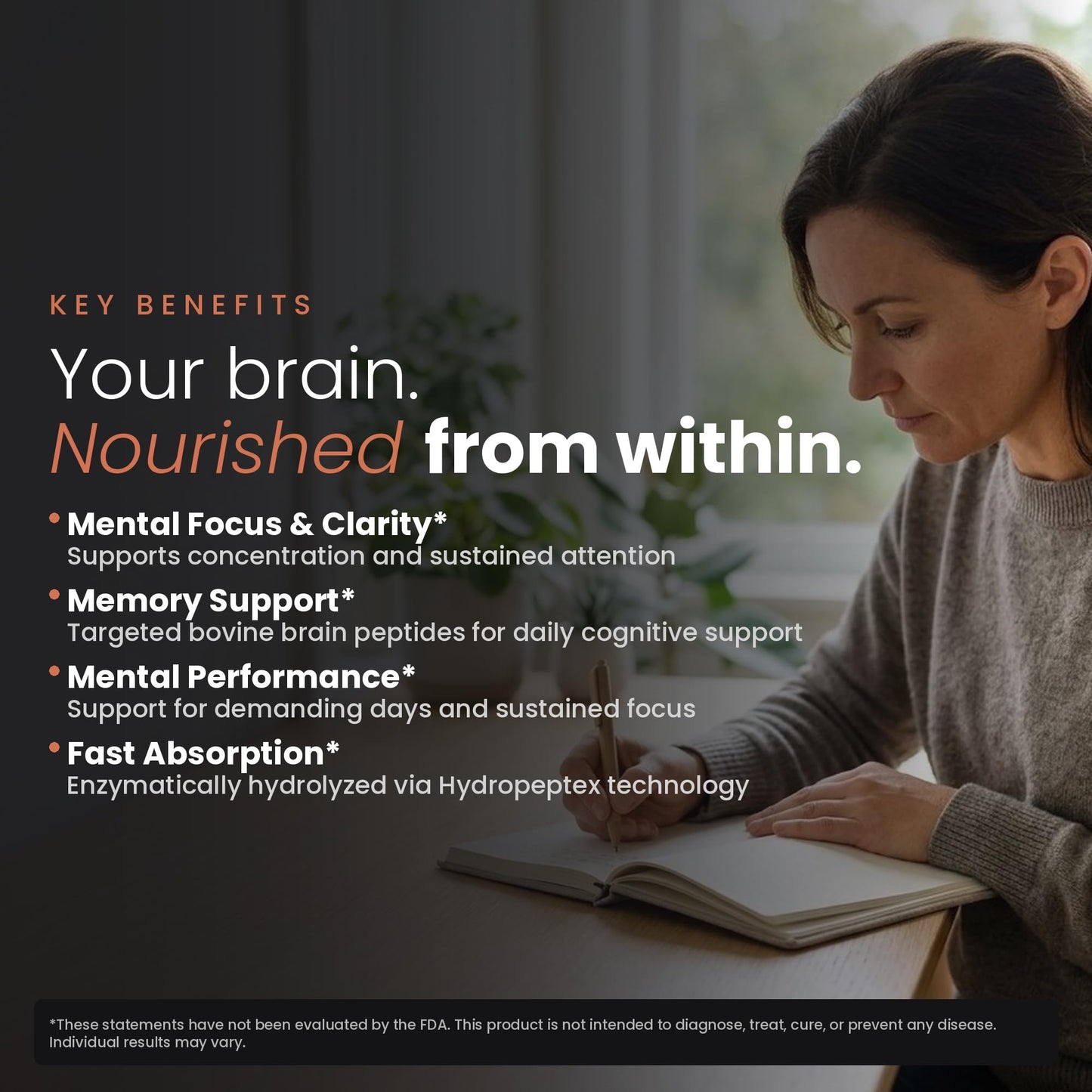 VILLAR BIOTECH Nootropic Brain Supplement Capsule, 60 Capsules
