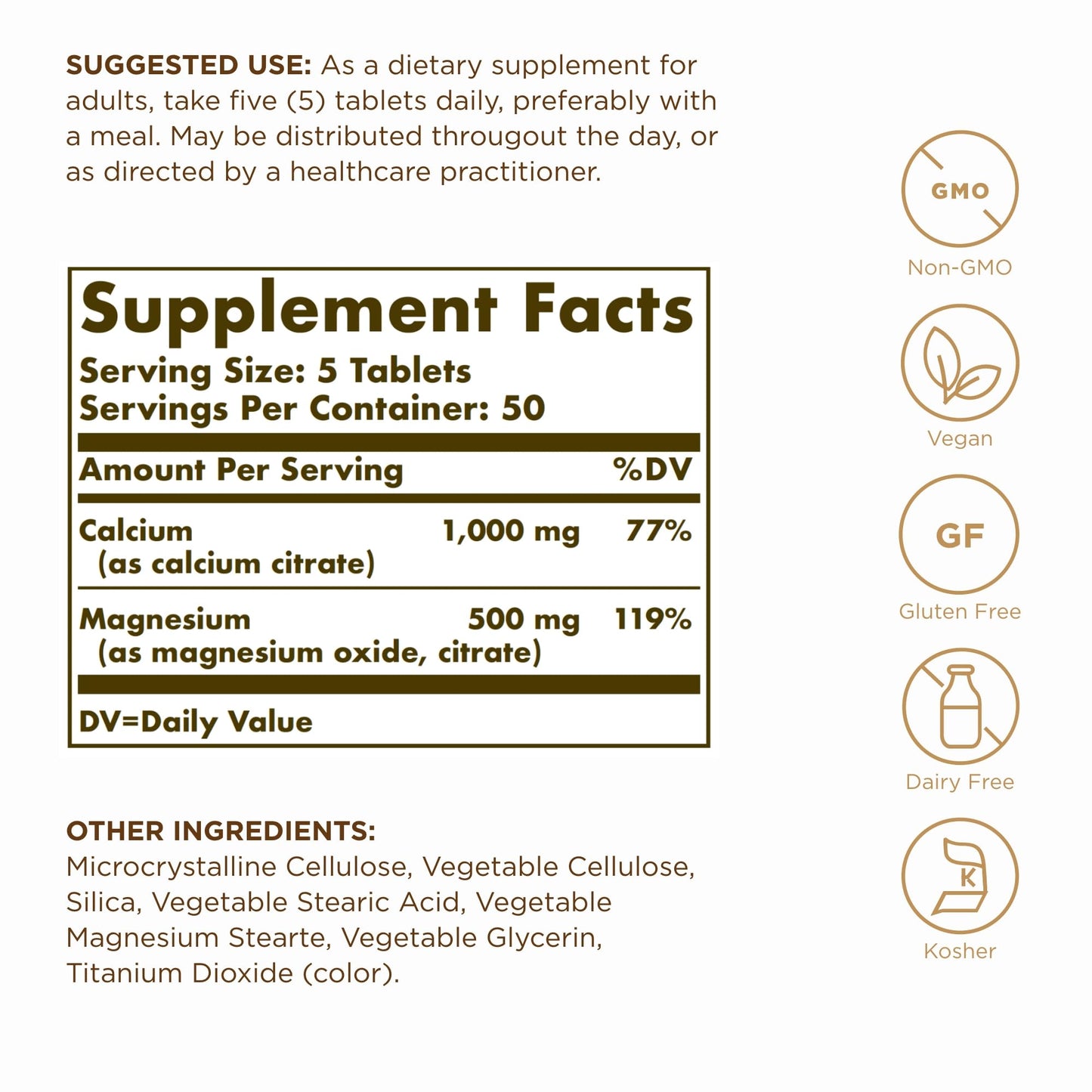Solgar Calcium Magnesium Citrate Tablets 250
