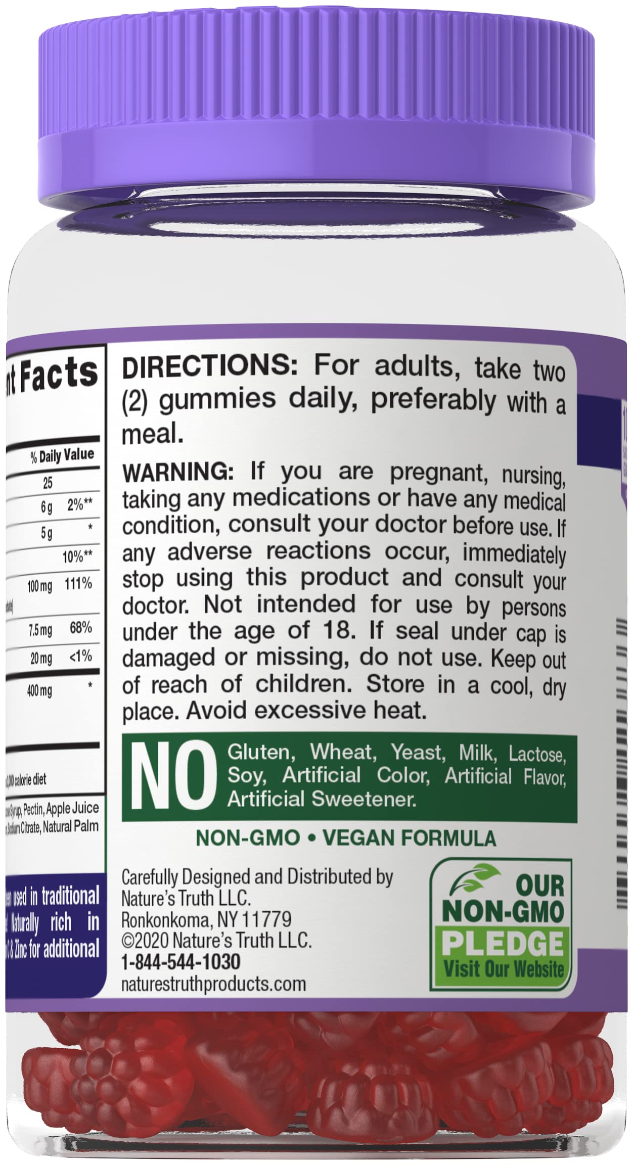 Nature's Truth Sambucus Black Elderberry Gummies 195 Count