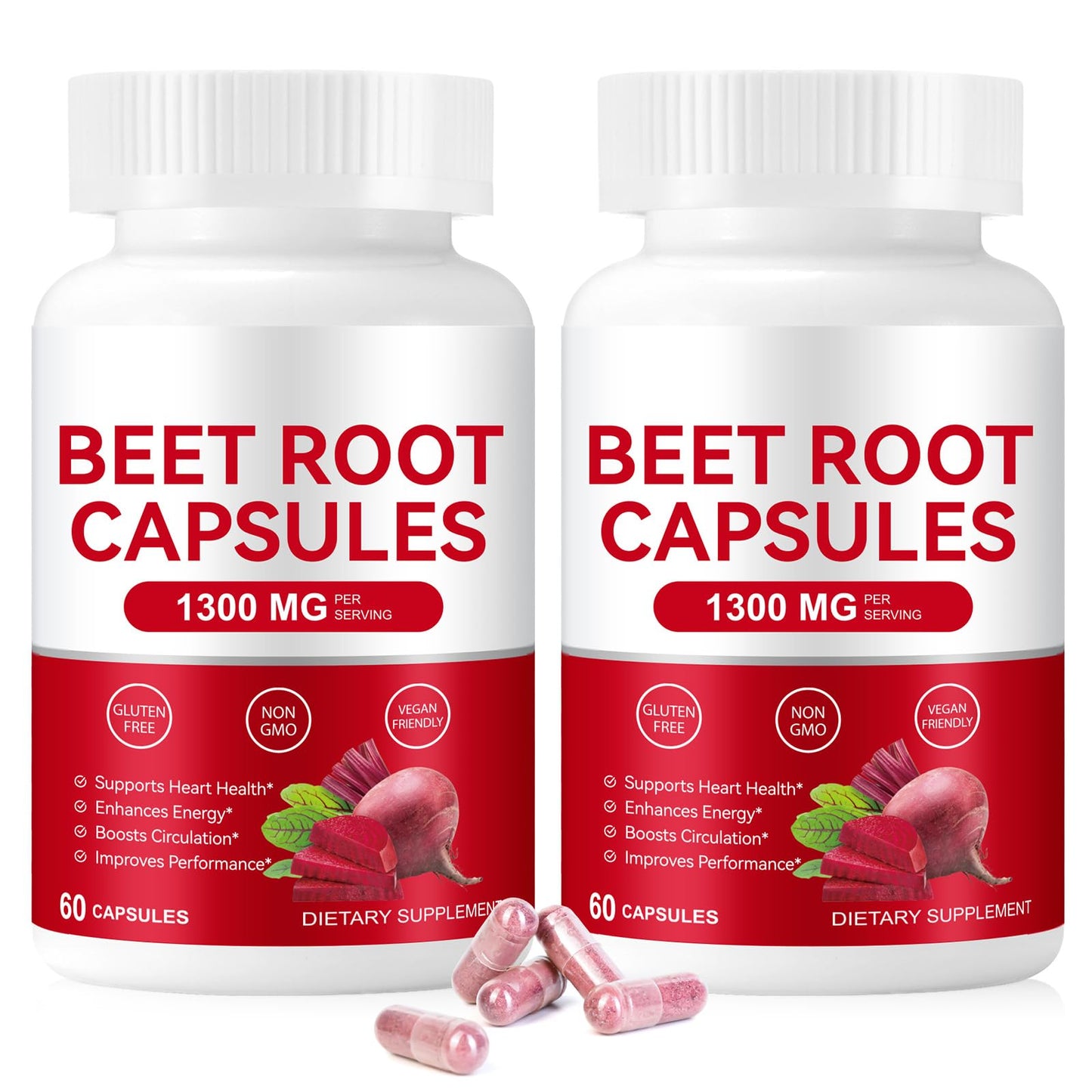 YHFGTTIO Organic Beet Root Softgels 1300mg, 120-Count