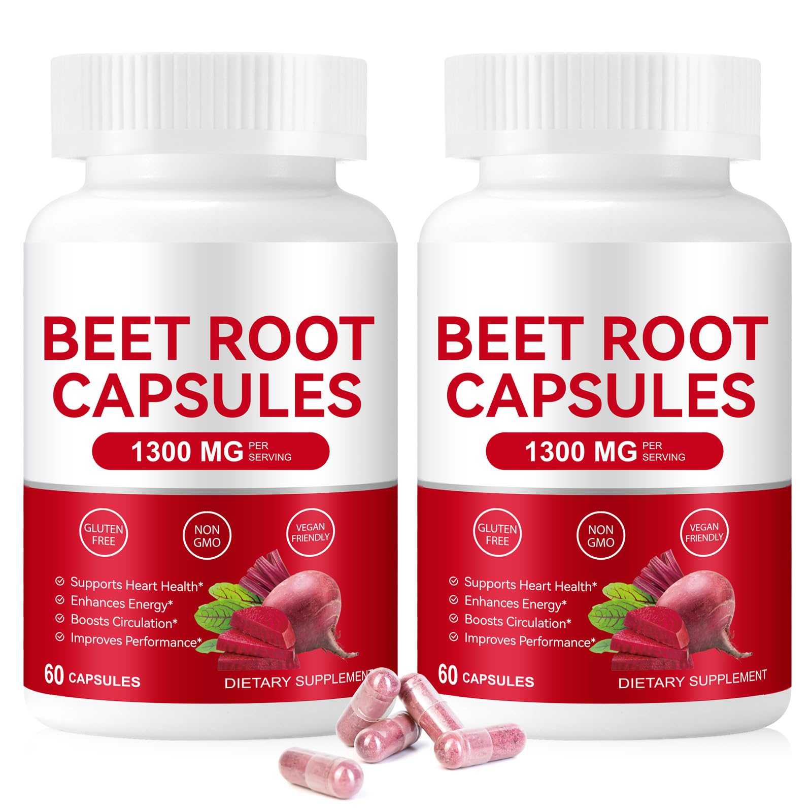 YHFGTTIO Organic Beet Root Softgels 1300mg, 120-Count