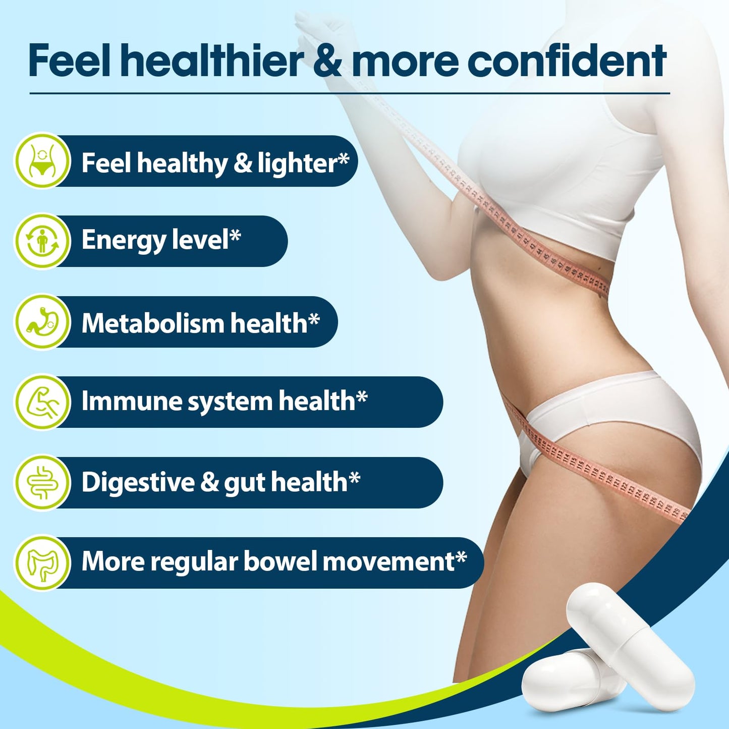 Wedkoup Probiotics for Women & Men, 300 Billion CFU, 12 Strains + 4 Organic Prebiotics, Digestive & Immune Support, Shelf Stable, 60 Capsules