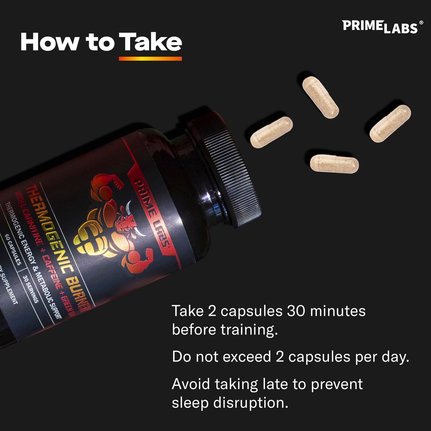 Prime Labs Thermogenic Fat Burner for Men Capsule 60 Count
