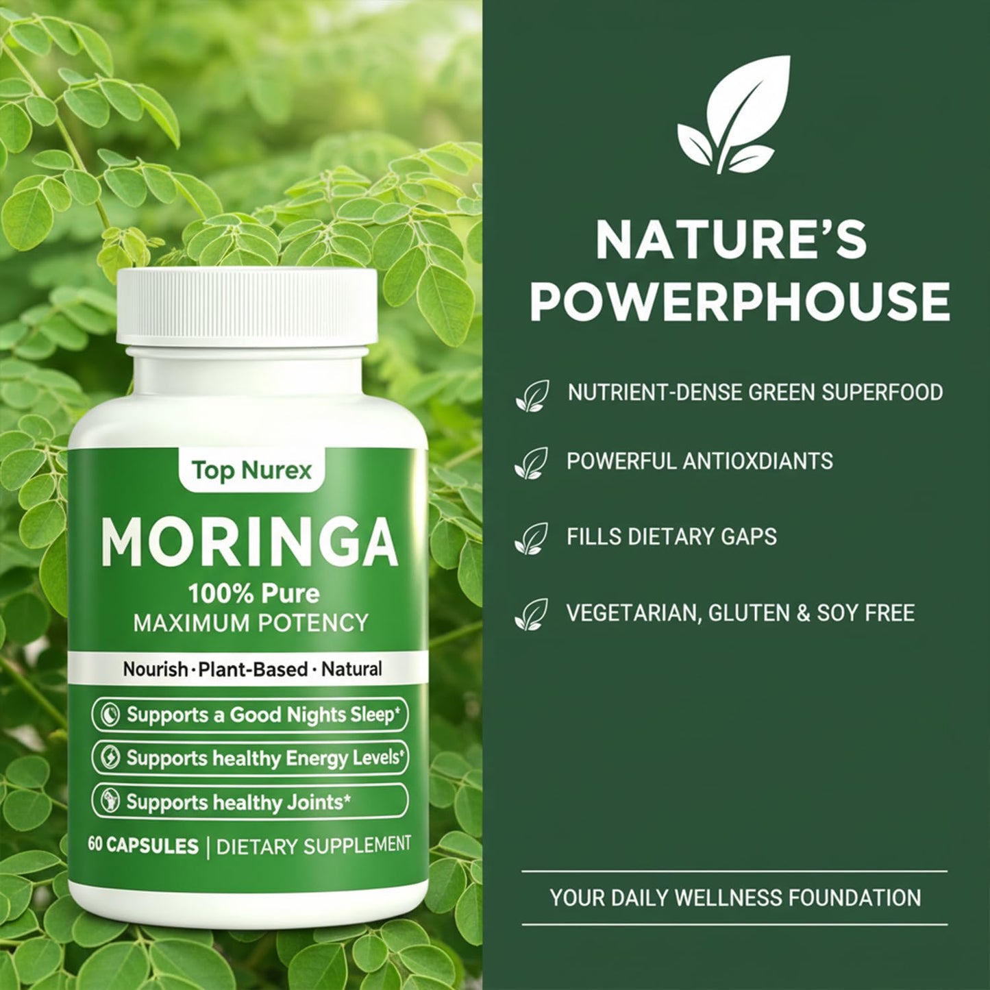 Menjint Moringa Capsules 60 Count