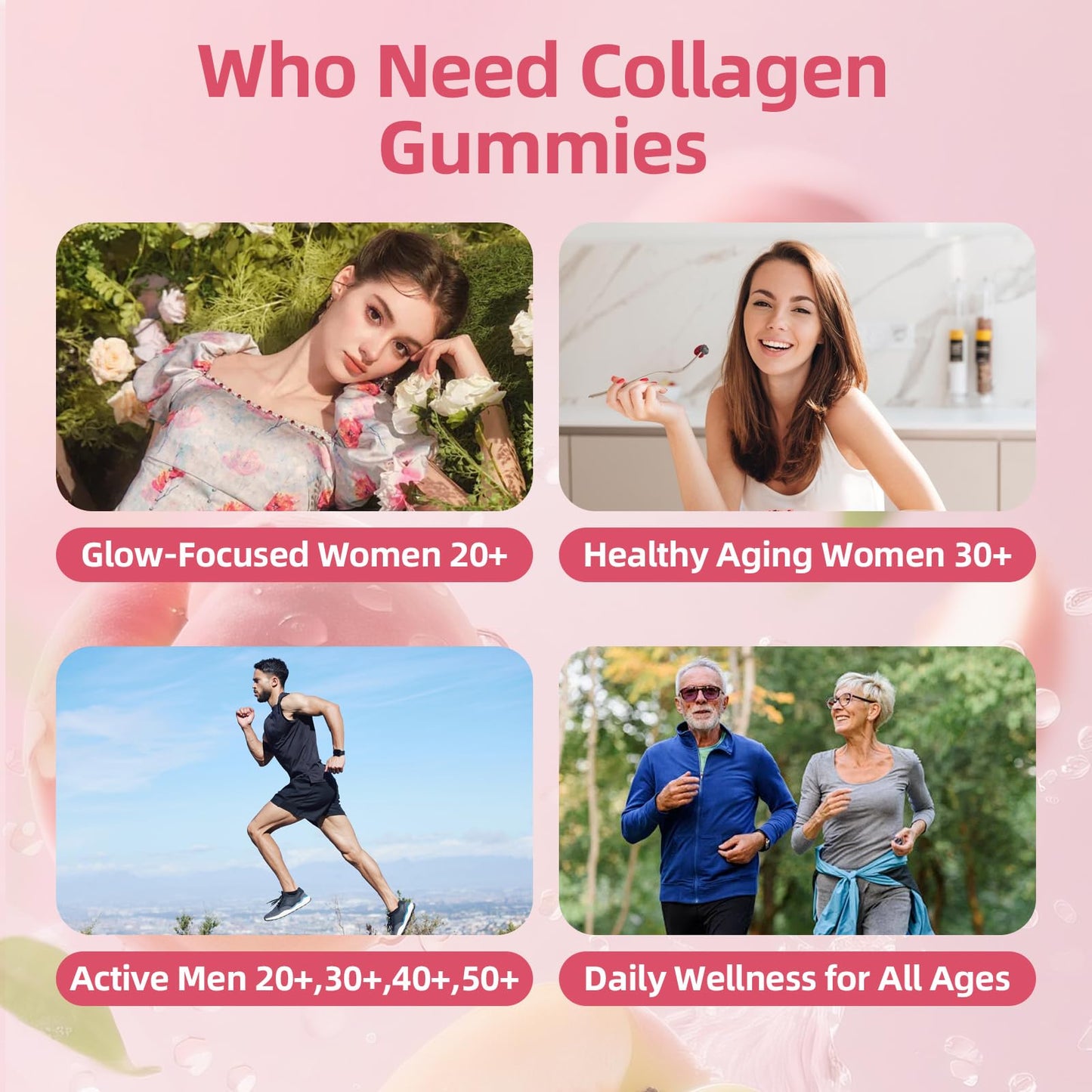 Babivek Collagen Gummies for Women & Men, Gummy, 60 Count