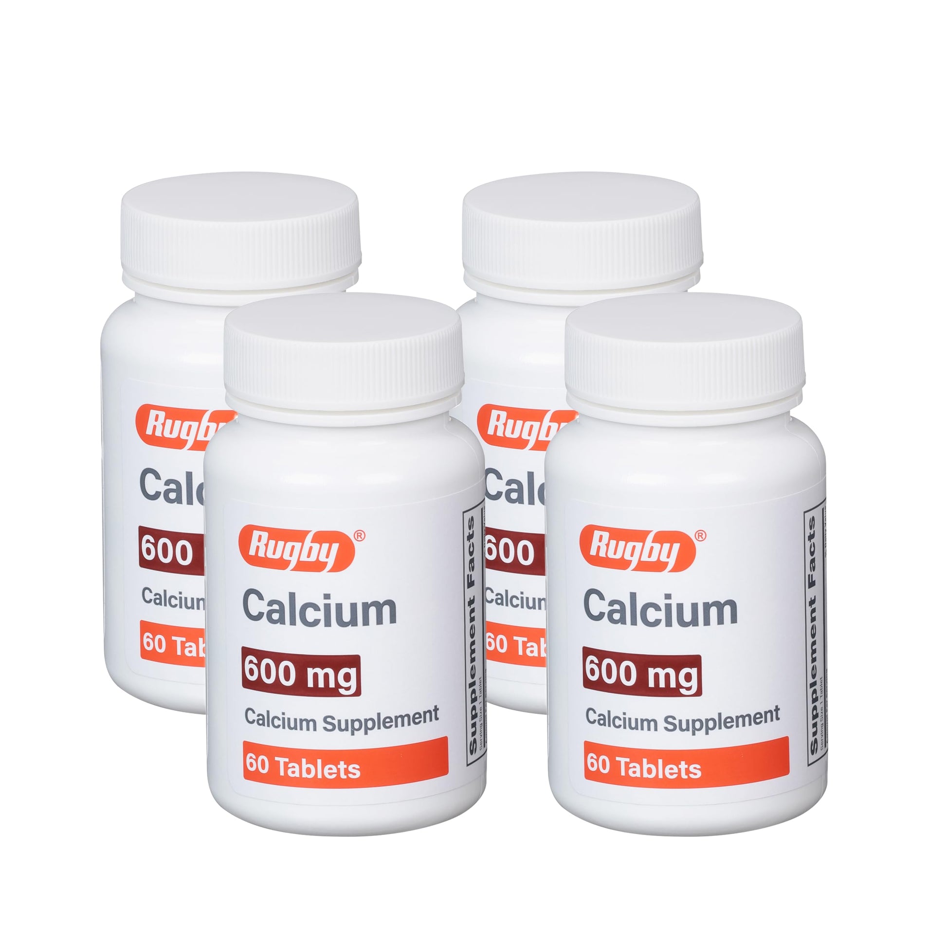 Rugby Laboratories Calcium Tablets 600 mg, 240 Tablets