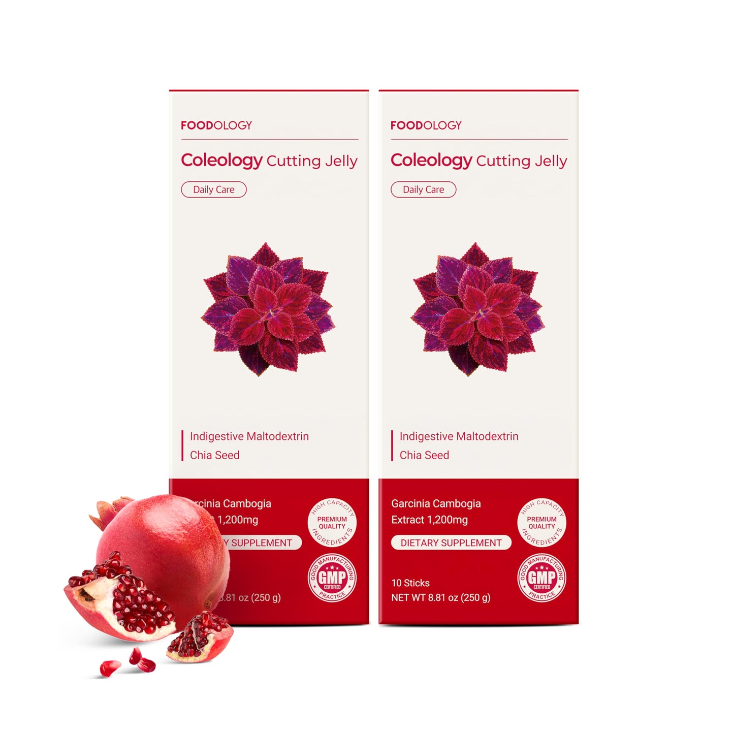 FOODOLOGY Coleology Cutting Stick Jelly (Pomegranate) Gummies 20 Count