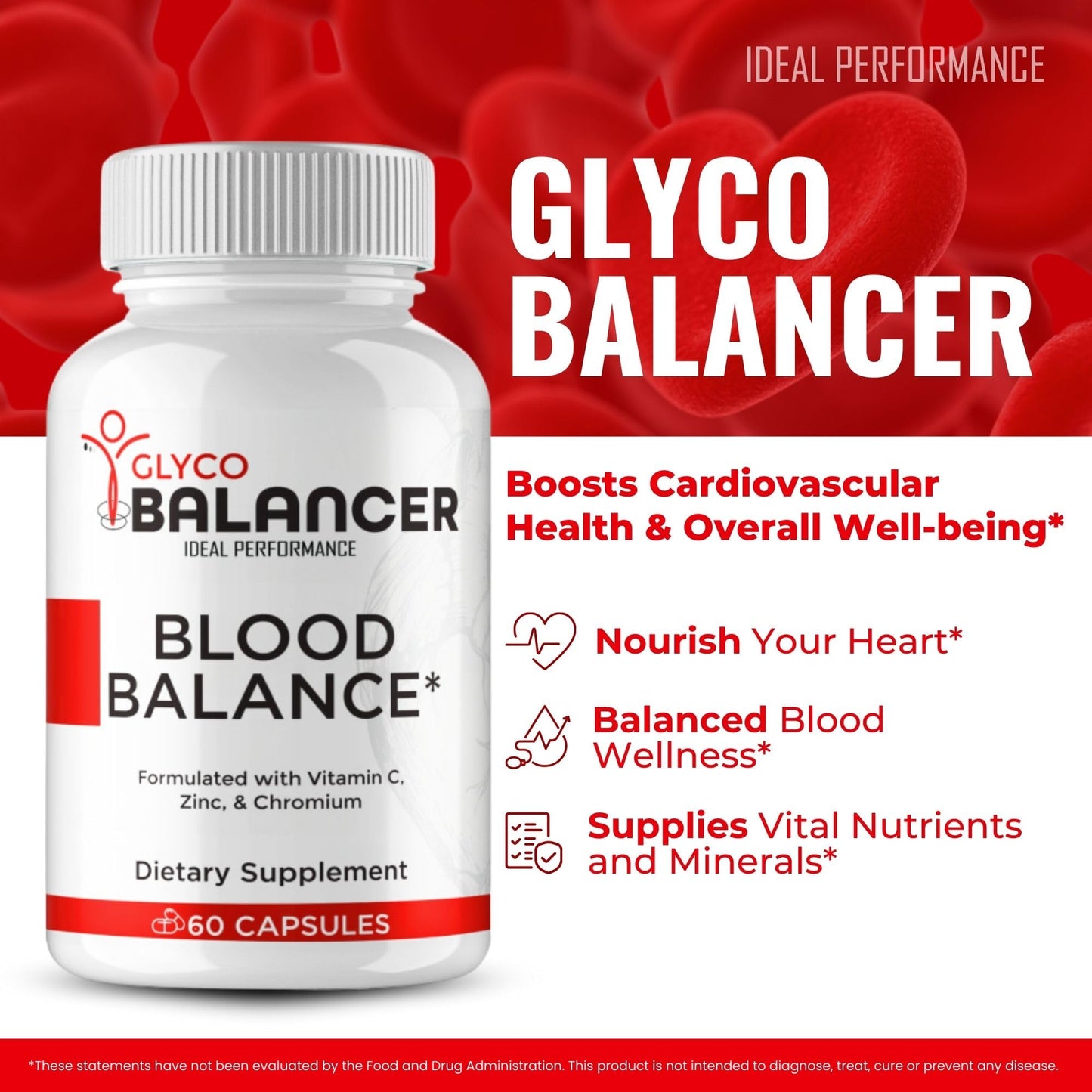 IDEAL PERFORMANCE Glyco Balancer Capsules 120 Capsules