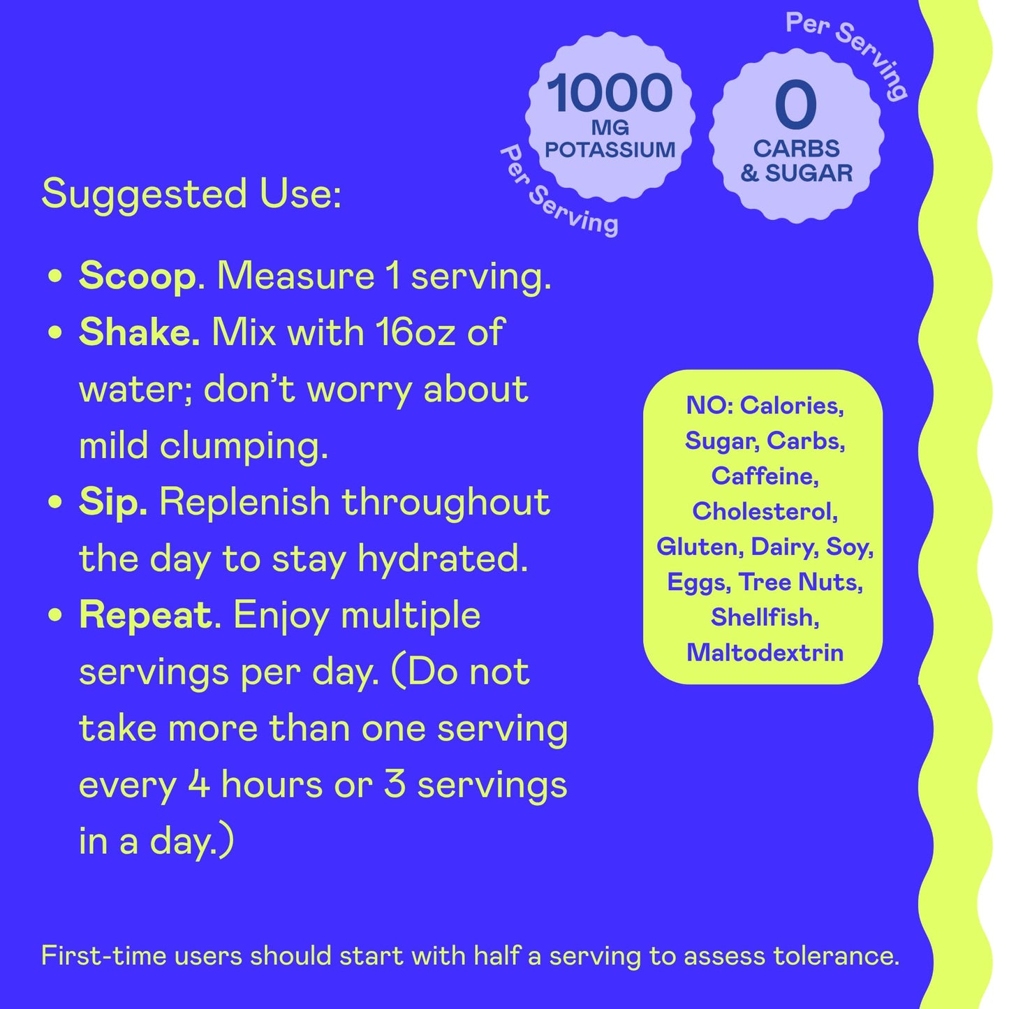 Hi-Lyte K1000 Blue Raspberry Electrolytes Powder, 50 Servings
