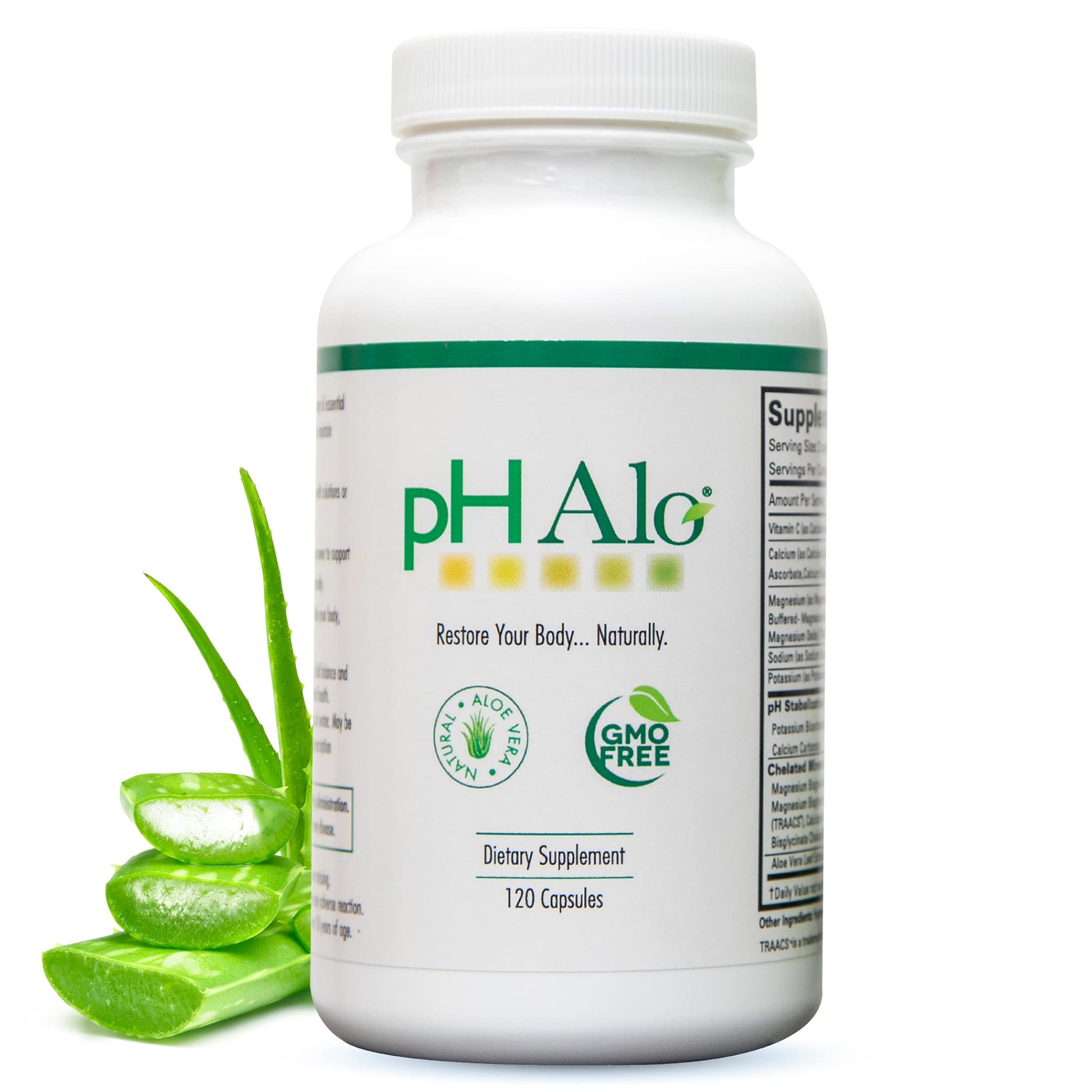 pHAlo pH Balance Magnesium Bicarbonates Capsule, 120 Count