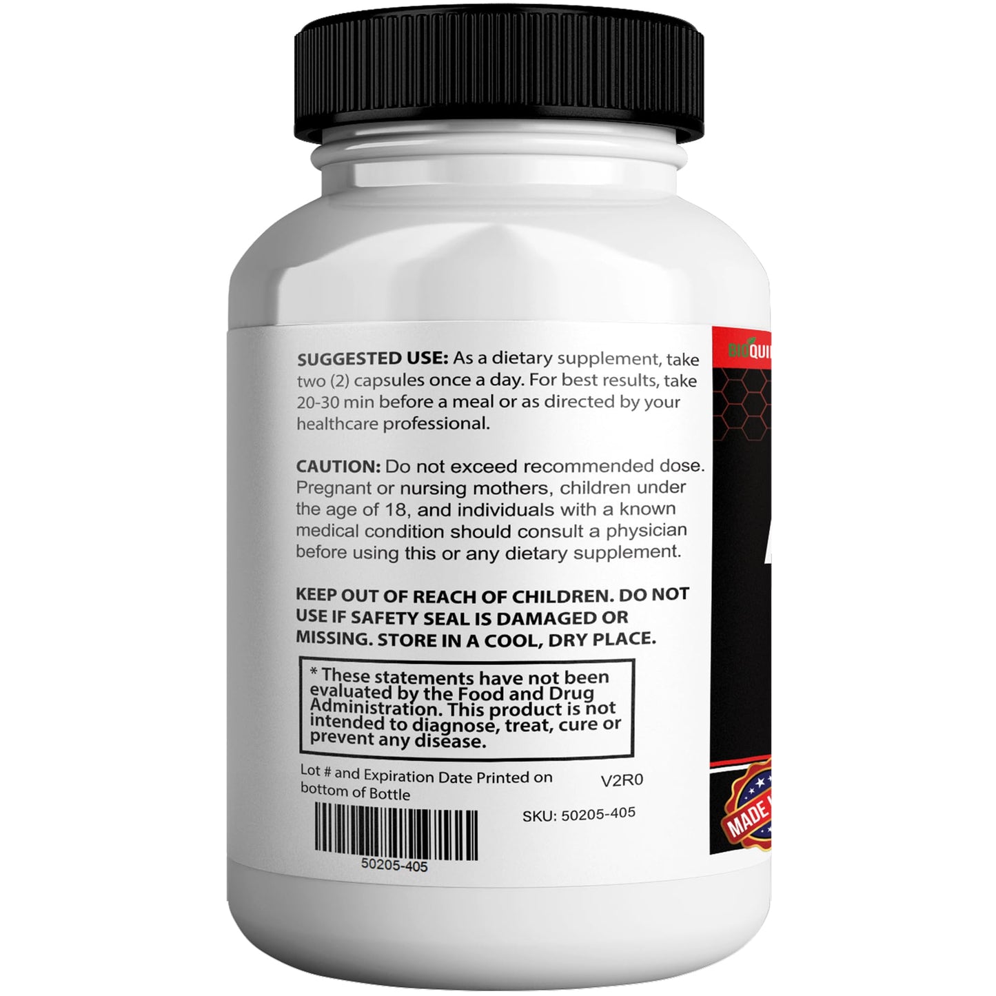 BIOQUIRE Beast Force Max Extra Strength Maca Root Complex Capsule, 60 Capsules
