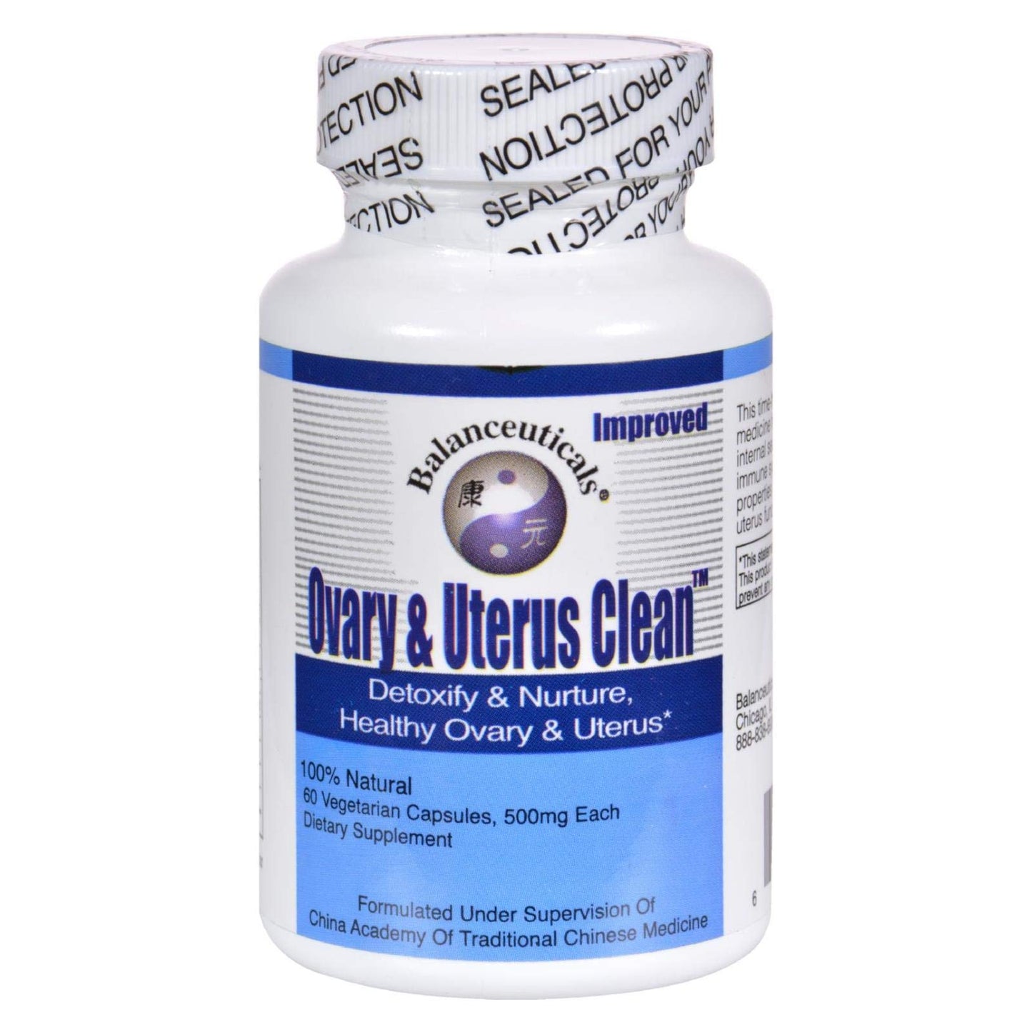 Balanceuticals Ovary and Uterus Clean 500 mg Capsule, 60 Capsules