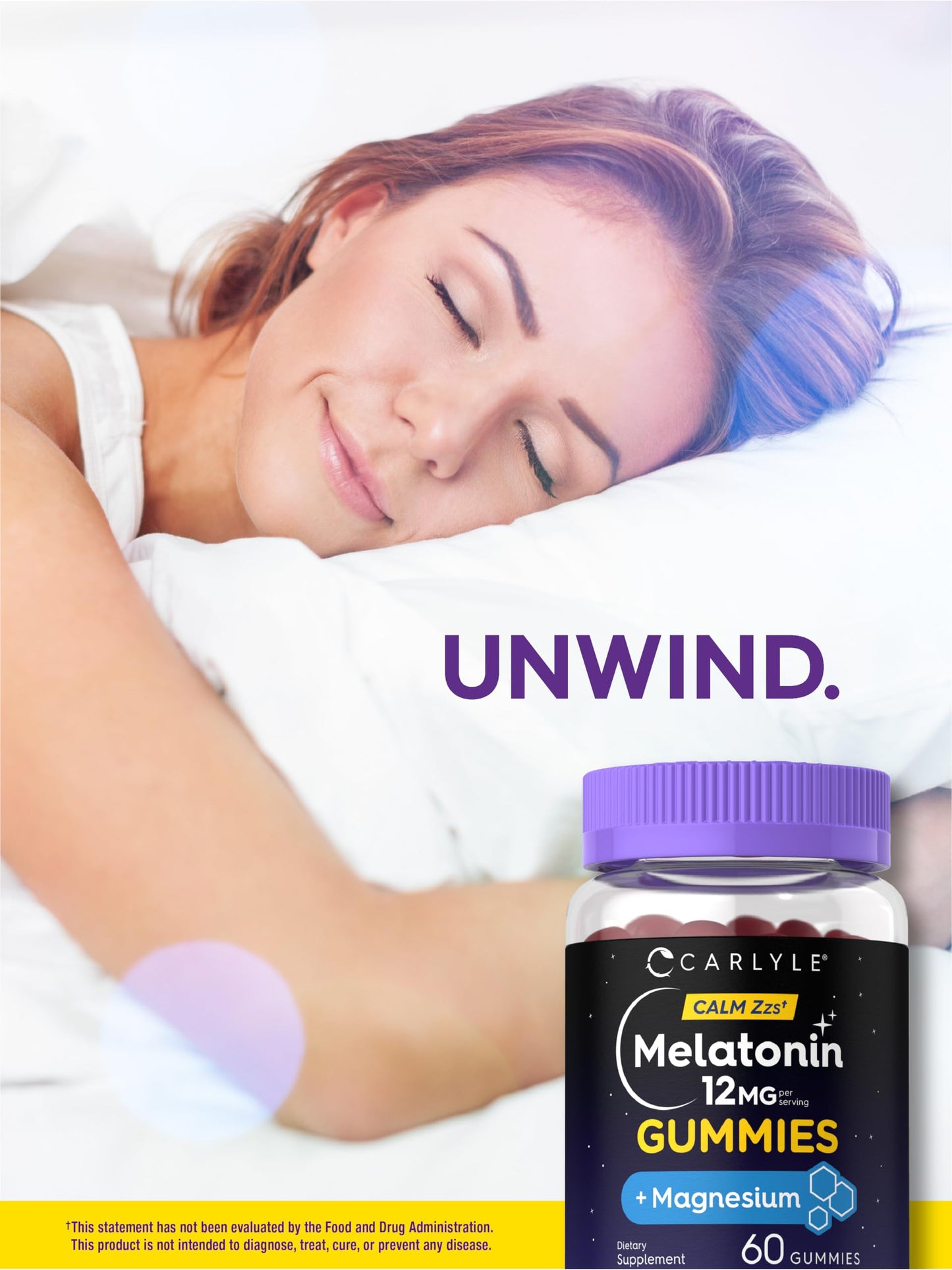 Carlyle Melatonin 12mg Gummies, 60 Count