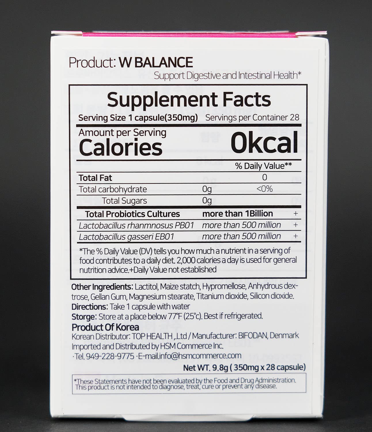Bifolacto Women’s Balance Probiotics Capsules, 28 Count