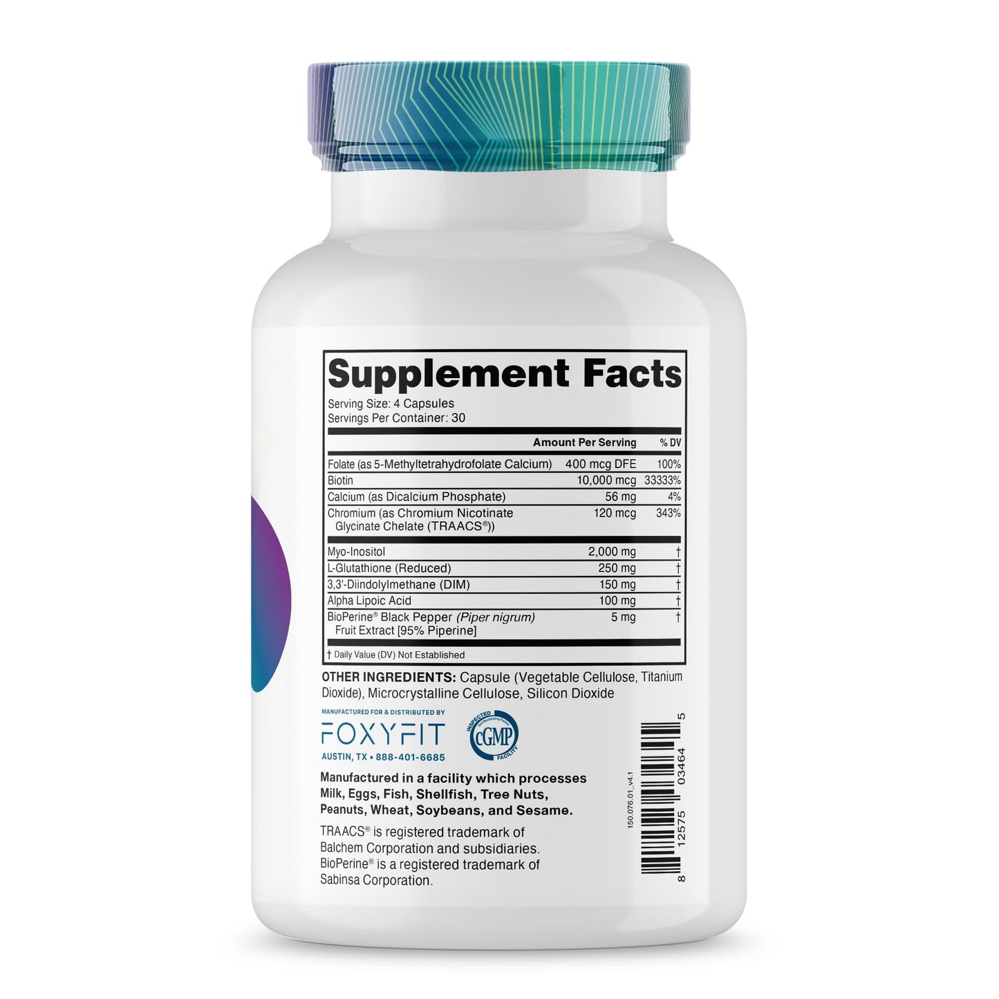 FoxyFit Essential Balance Hormonal Support and Vitamin Supplement for Women 120 Capsules