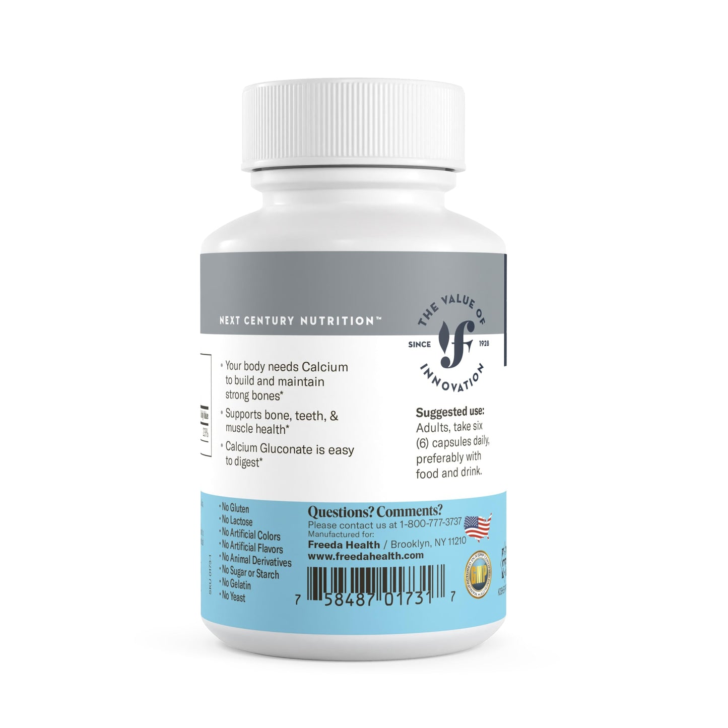 Freeda Calcium Gluconate 100 Capsules