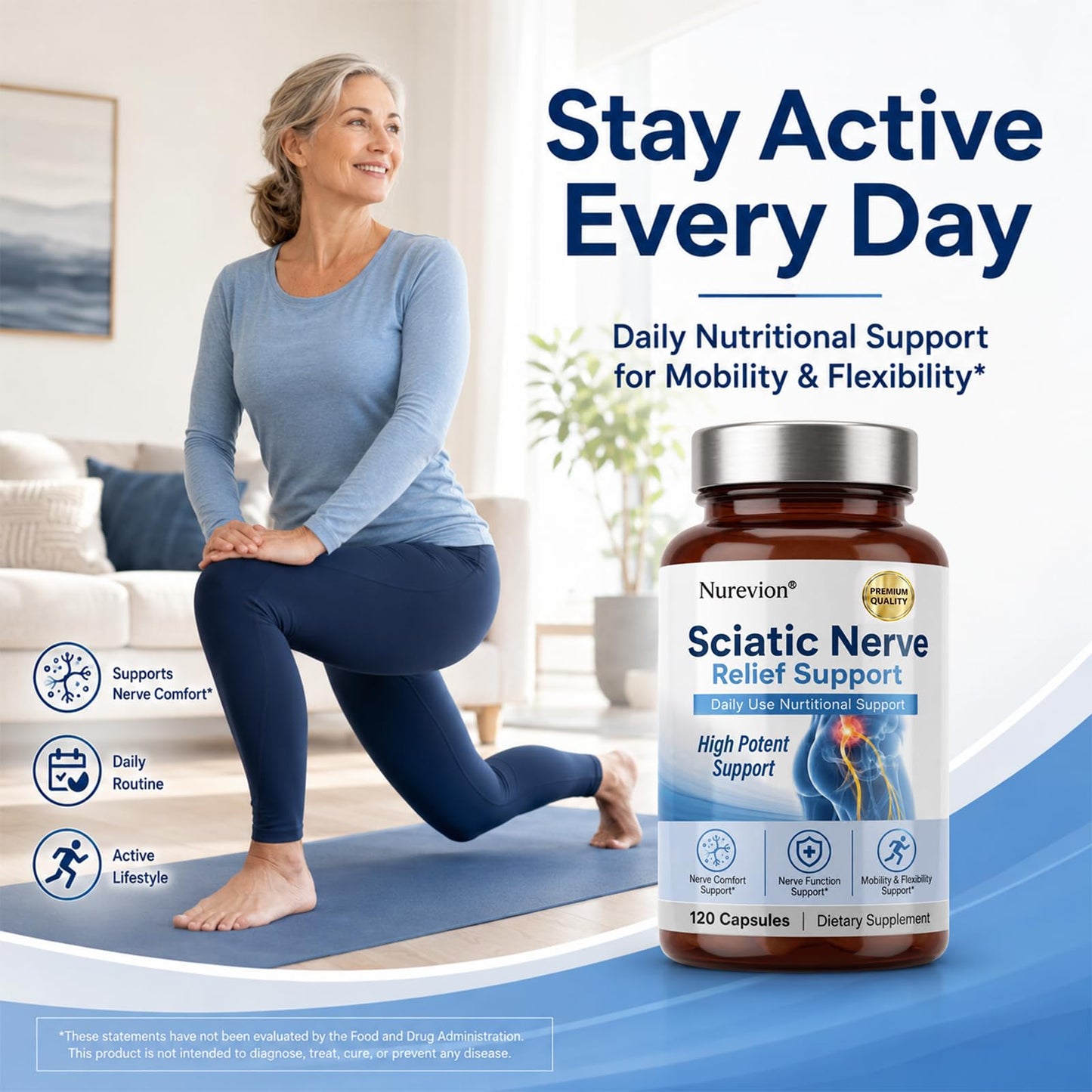 Nurevion Sciatic Nerve Relief Capsules, 120 Capsules